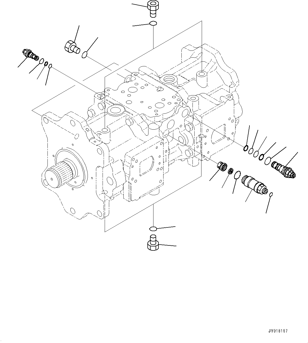 Схема запчастей Komatsu PC850SE-8E0 - ПОРШЕНЬ НАСОС, ВНУТР. ЧАСТИ (9/) (№-) ПОРШЕНЬ НАСОС