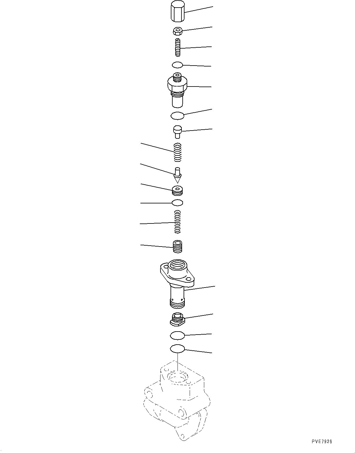 Схема запчастей Komatsu WA900-3E0 - ГИДРОЛИНИЯ, ВНУТР. ЧАСТИ, РАЗГРУЗ. КЛАПАН (№78-) ГИДРОЛИНИЯ, ACTIVE РАБОЧ.ING СИСТЕМА