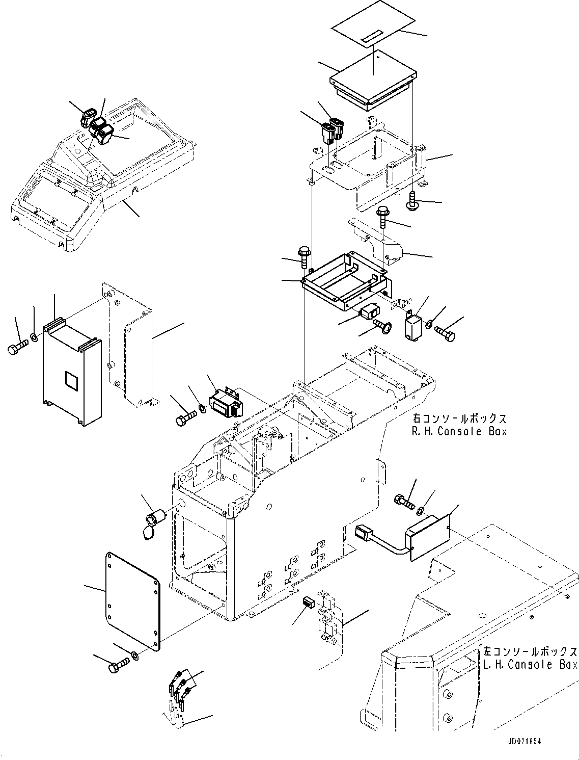 Схема запчастей Komatsu WA900-3E0 - ПОЛ, ЭЛЕКТРИЧ. ЧАСТИ (№78-) ПОЛ, EC REGULATION ARRANGEMENT, VHMS, БЕЗ AJSS