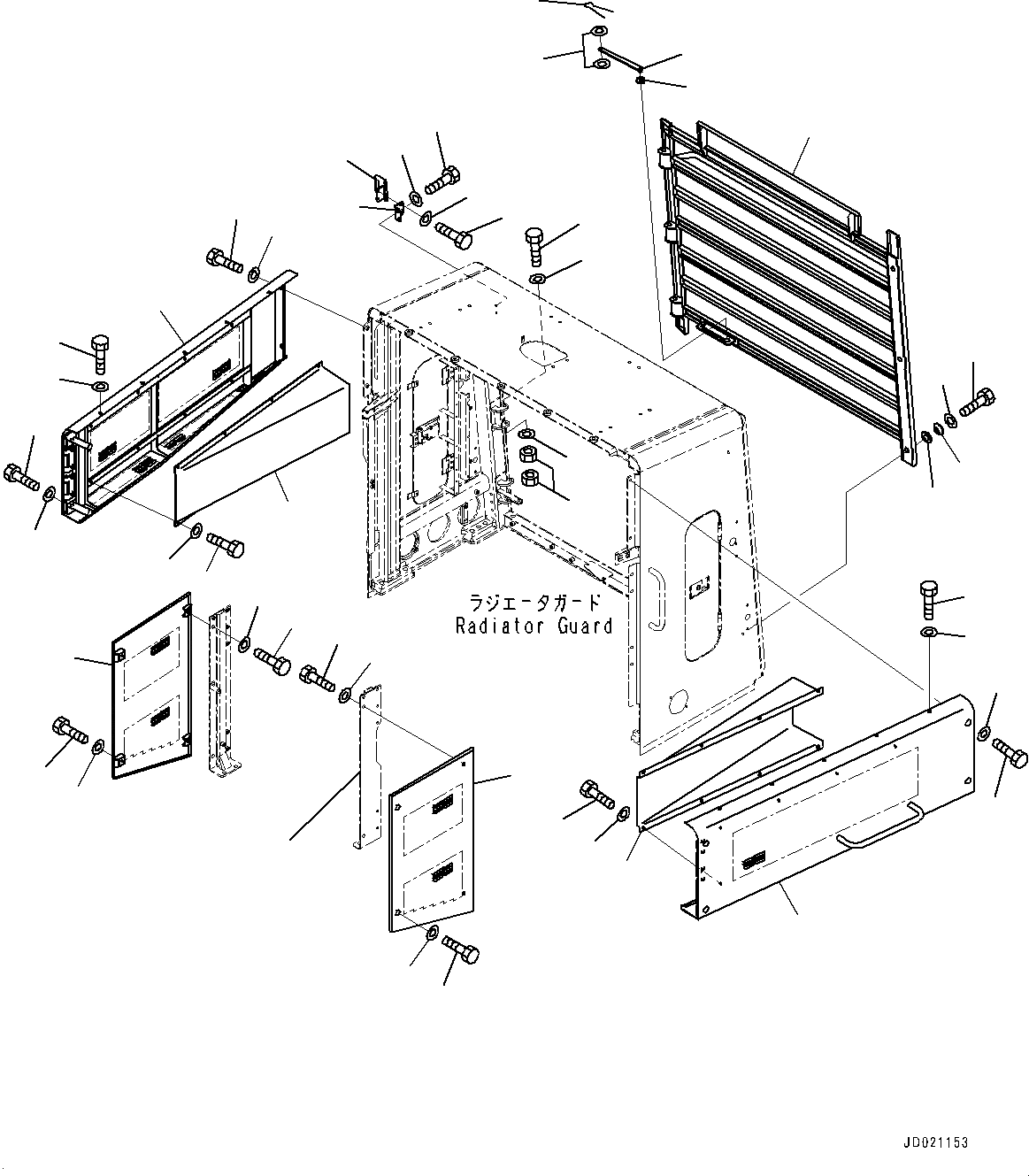 Схема запчастей Komatsu WA900-3E0 - ЗАЩИТА РАДИАТОРА AND КАПОТ, БОКОВ. КРЫШКА (№78-) ЗАЩИТА РАДИАТОРА AND КАПОТ, ТОРМОЗ. МАСЛ. СИСТЕМА ОХЛАЖДЕНИЯ, КРЫШКА МАСЛОНАЛИВНОГО ПАТРУБКА БЛОКИРОВКА И КРЫШКИБЛОКИР., MINING СПЕЦ-ЯIFICATION