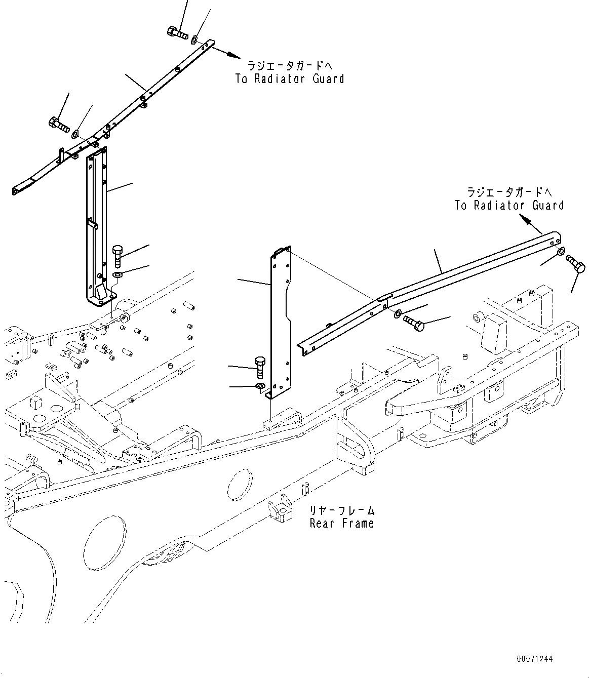 Схема запчастей Komatsu WA900-3E0 - ЗАЩИТА РАДИАТОРА AND КАПОТ, СУППОРТ (№78-) ЗАЩИТА РАДИАТОРА AND КАПОТ, ТОРМОЗ. МАСЛ. СИСТЕМА ОХЛАЖДЕНИЯ, КРЫШКА МАСЛОНАЛИВНОГО ПАТРУБКА БЛОКИРОВКА И КРЫШКИБЛОКИР., УСИЛЕНН. ПРОВОДКА