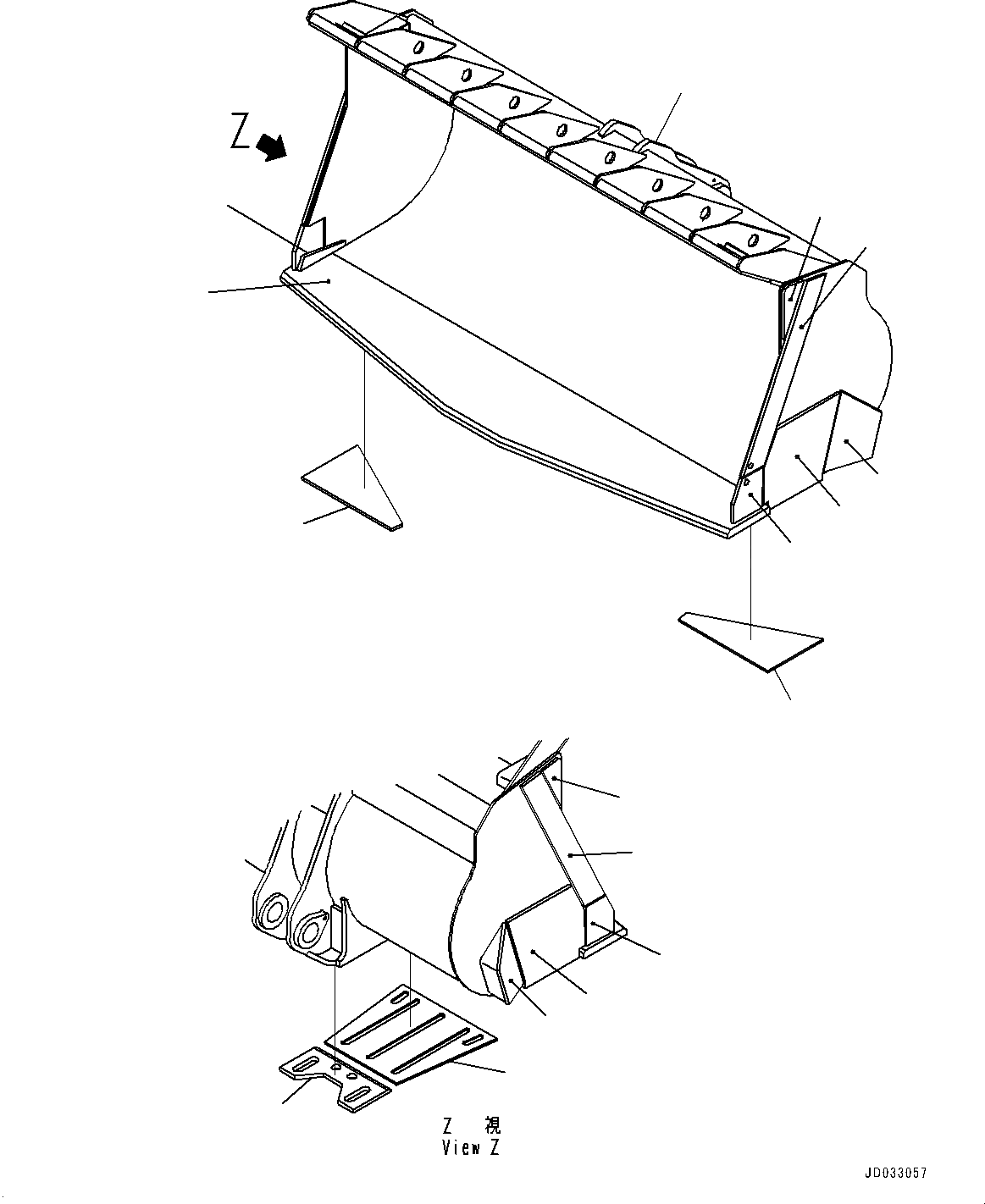 Схема запчастей Komatsu WA900-3E0 - КОВШ (№78-) КОВШ, .M, ЗАЩИТА ШИН