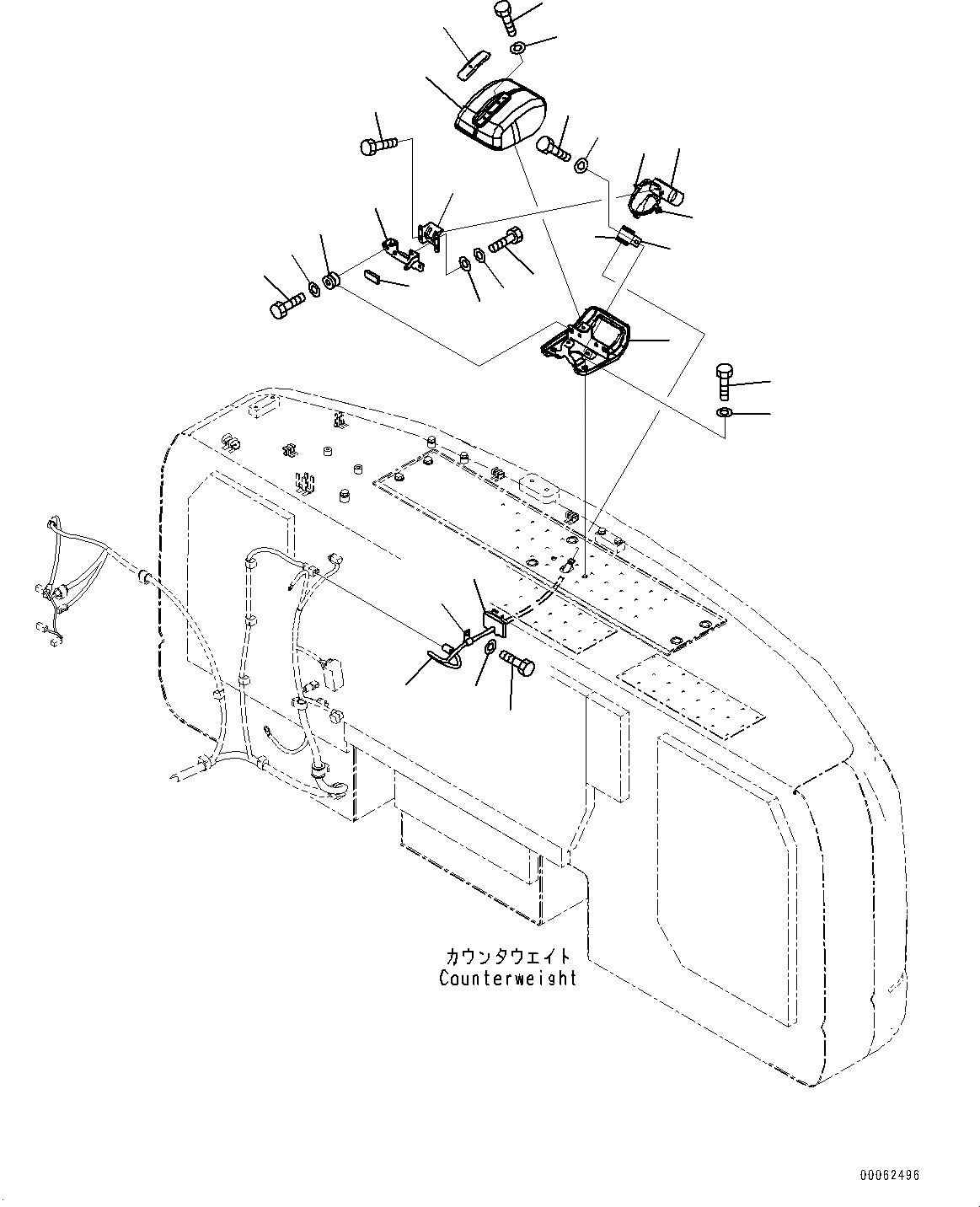 Схема запчастей Komatsu PC220-8 - ЗАДН.VIEW CAMERA (№877-) ЗАДН.VIEW CAMERA, -CAMERA