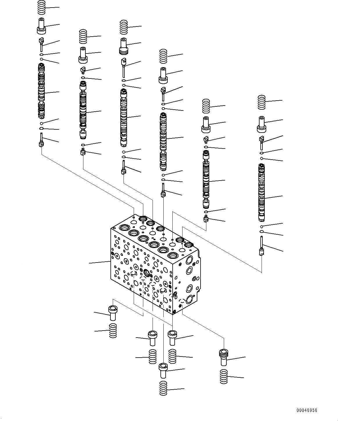 Схема запчастей Komatsu PC220-8 - УПРАВЛЯЮЩ. КЛАПАН, ВНУТР. ЧАСТИ (/) (№877-) УПРАВЛЯЮЩ. КЛАПАН, -АКТУАТОР