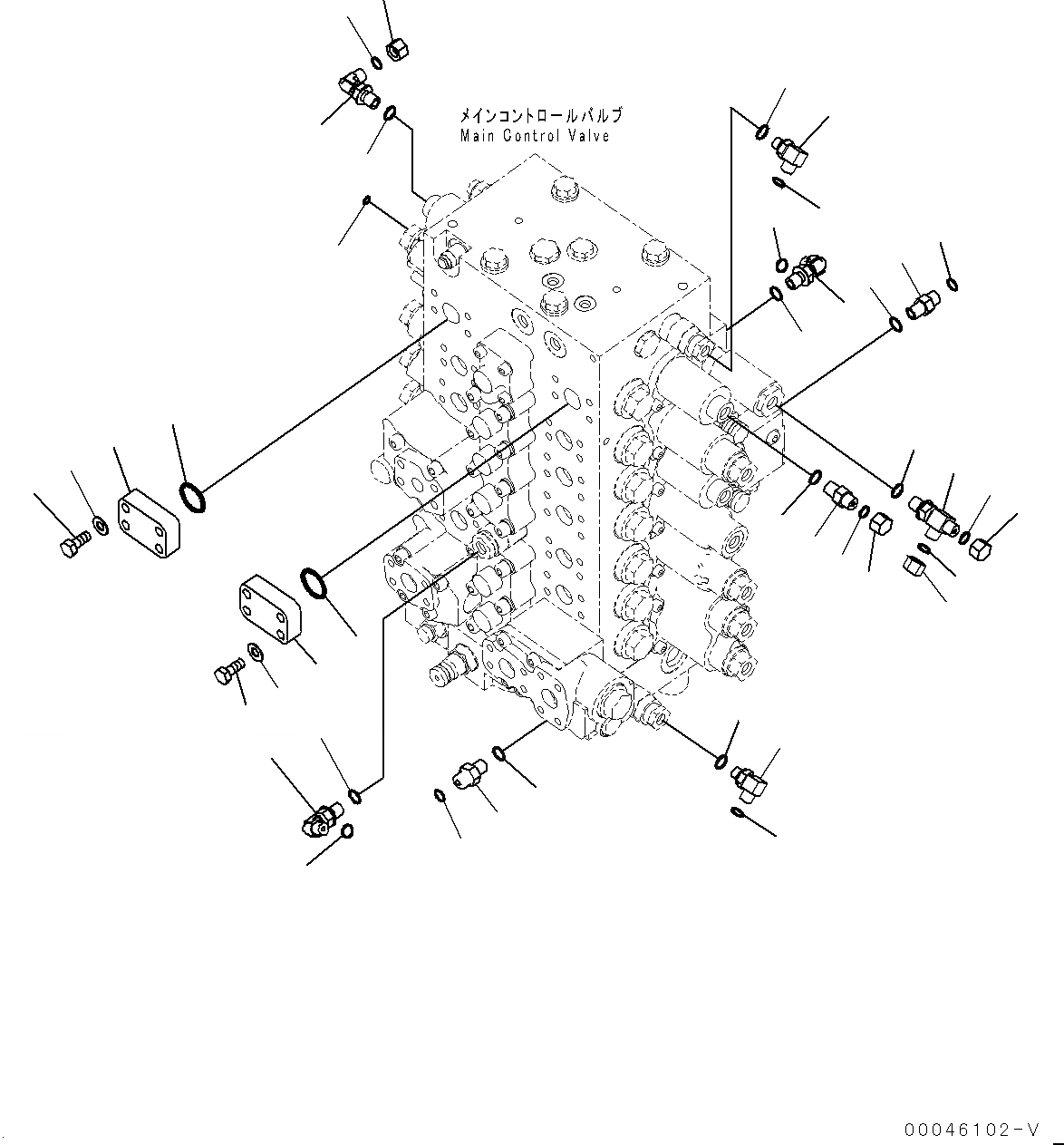 Схема запчастей Komatsu PC220LC-8 - УПРАВЛЯЮЩ. КЛАПАН, СОЕДИНИТЕЛЬН. ЧАСТИ, / (№877-) УПРАВЛЯЮЩ. КЛАПАН, С -СЕРВИСНЫЙ КЛАПАН
