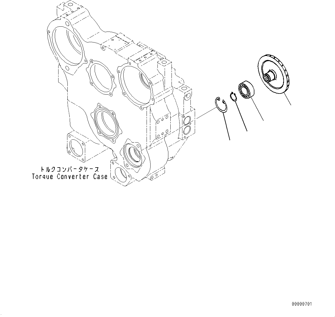 Схема запчастей Komatsu D85PX-15R - СИЛОВАЯ ПЕРЕДАЧА, ПРОДУВОЧН. НАСОС (№-) СИЛОВАЯ ПЕРЕДАЧА, ДЛЯ ДВИГАТЕЛЬ С ПОДОГРЕВАТЕЛЬ ХЛАДАГЕНТА