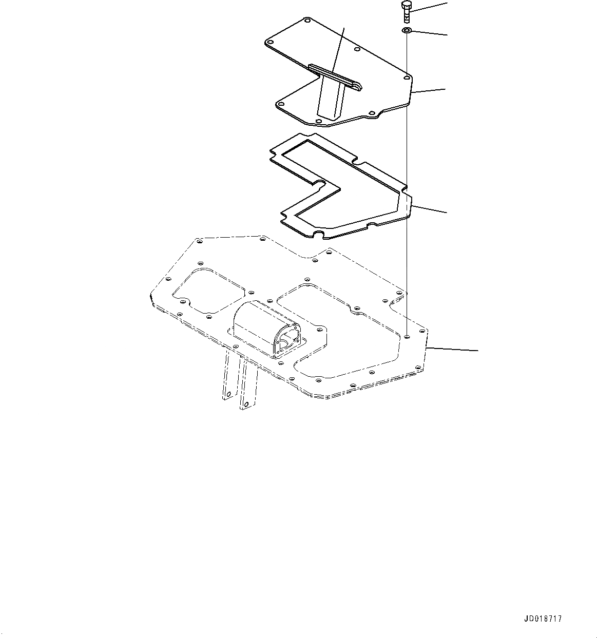 Схема запчастей Komatsu D85PX-15R - КОНТРОЛЬ ХОДА (№-) КОНТРОЛЬ ХОДА