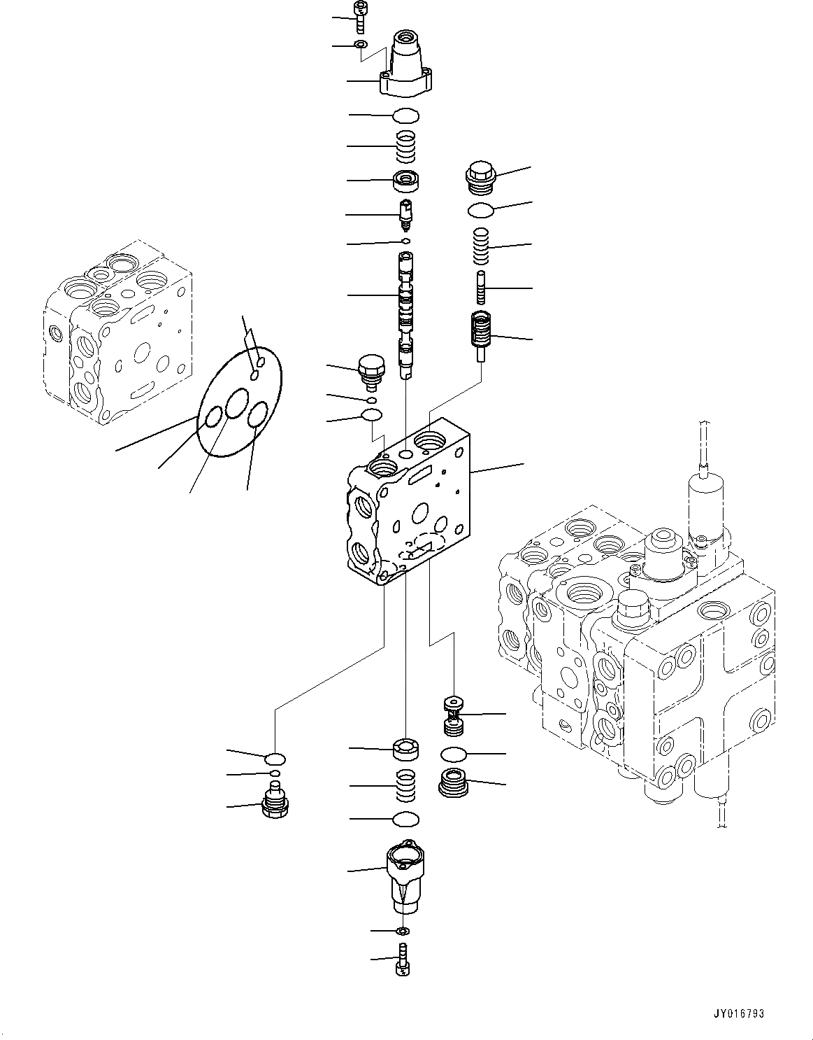 Схема запчастей Komatsu D65WX-17 - КРЫЛО, УПРАВЛЯЮЩ. КЛАПАН, 5-СЕКЦИОНН. (/) (№-) КРЫЛО, ОТВАЛ С ПЕРЕКОСОМ, ЗАДН. -НАВЕСН. ОБОРУД, АККУМУЛЯТОР, PPC ТРУБЫ