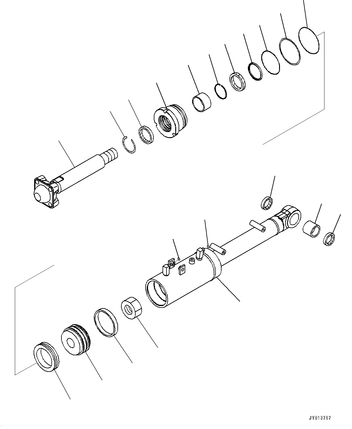Схема запчастей Komatsu D65WX-17 - DOZER ОТВАЛ PITCH ЦИЛИНДР (№-) DOZER ОТВАЛ PITCH ЦИЛИНДР