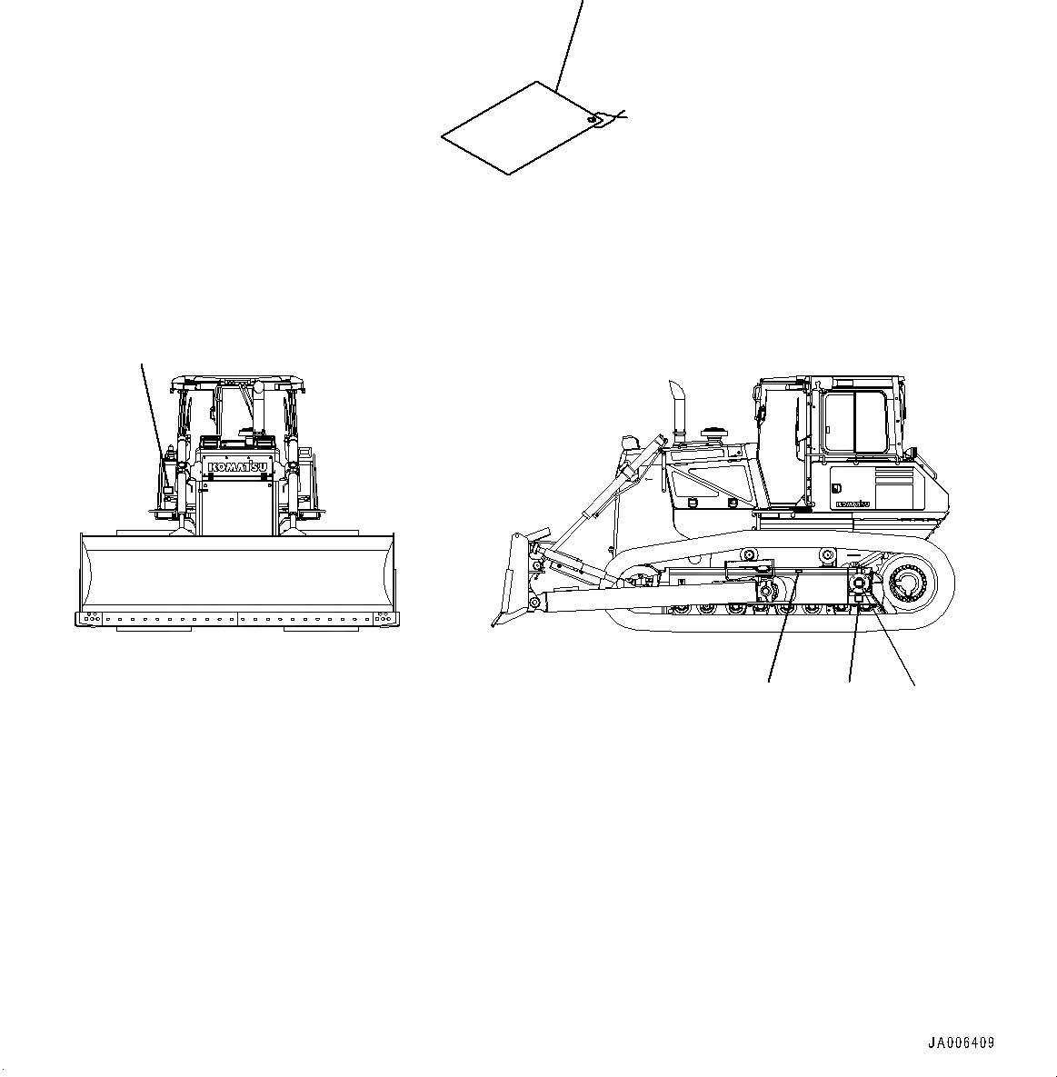 Схема запчастей Komatsu D65WX-17 - BALANCING MARK (№-) BALANCING MARK