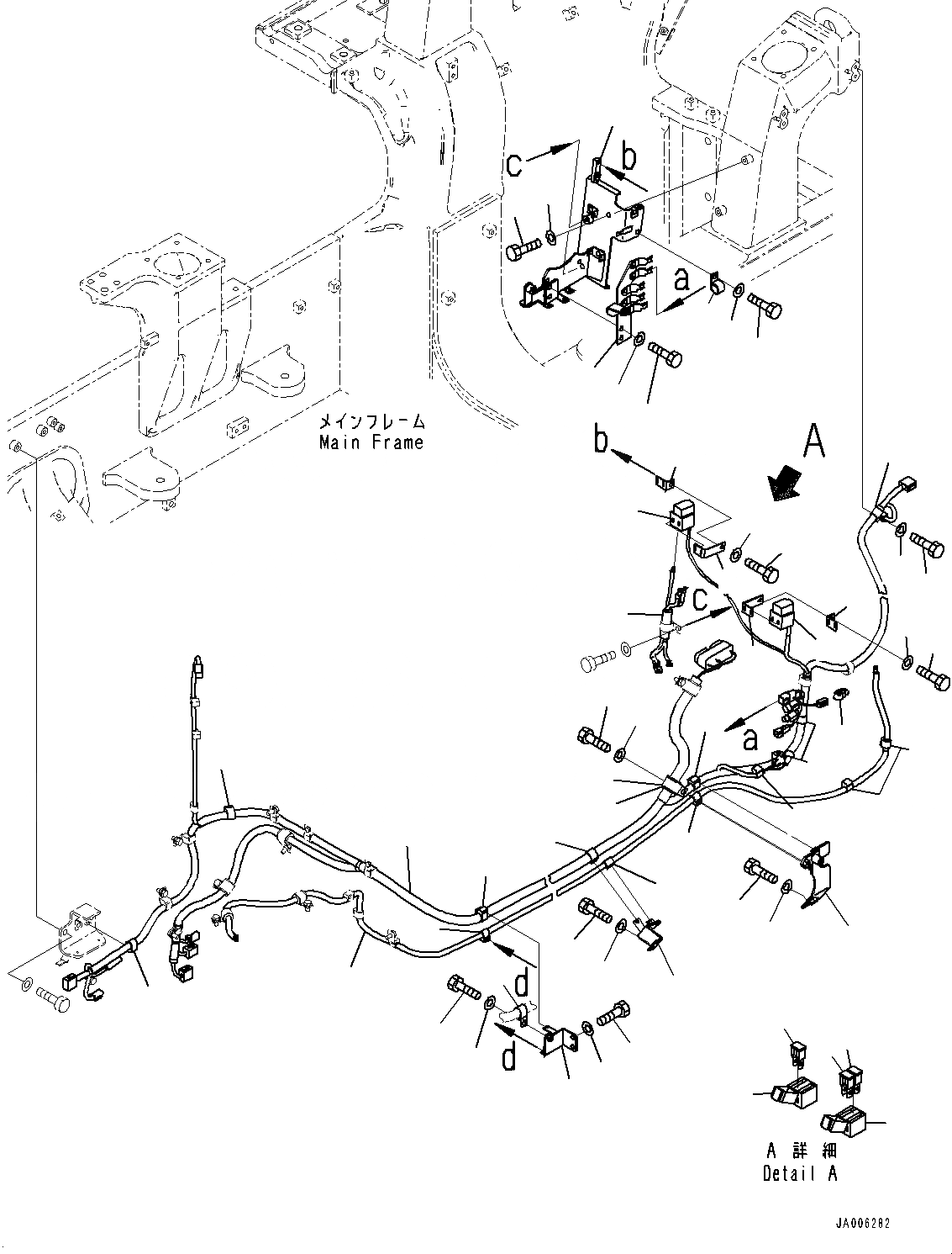 Схема запчастей Komatsu D65PX-17 - ЭЛЕКТРИЧ. ПРОВОДКА, ПРОВОДКА (/) (№-) ЭЛЕКТРИЧ. ПРОВОДКА, БЕЗ D MACHINE УПРАВЛ-Е ЗАГЛУШКА И PLAY