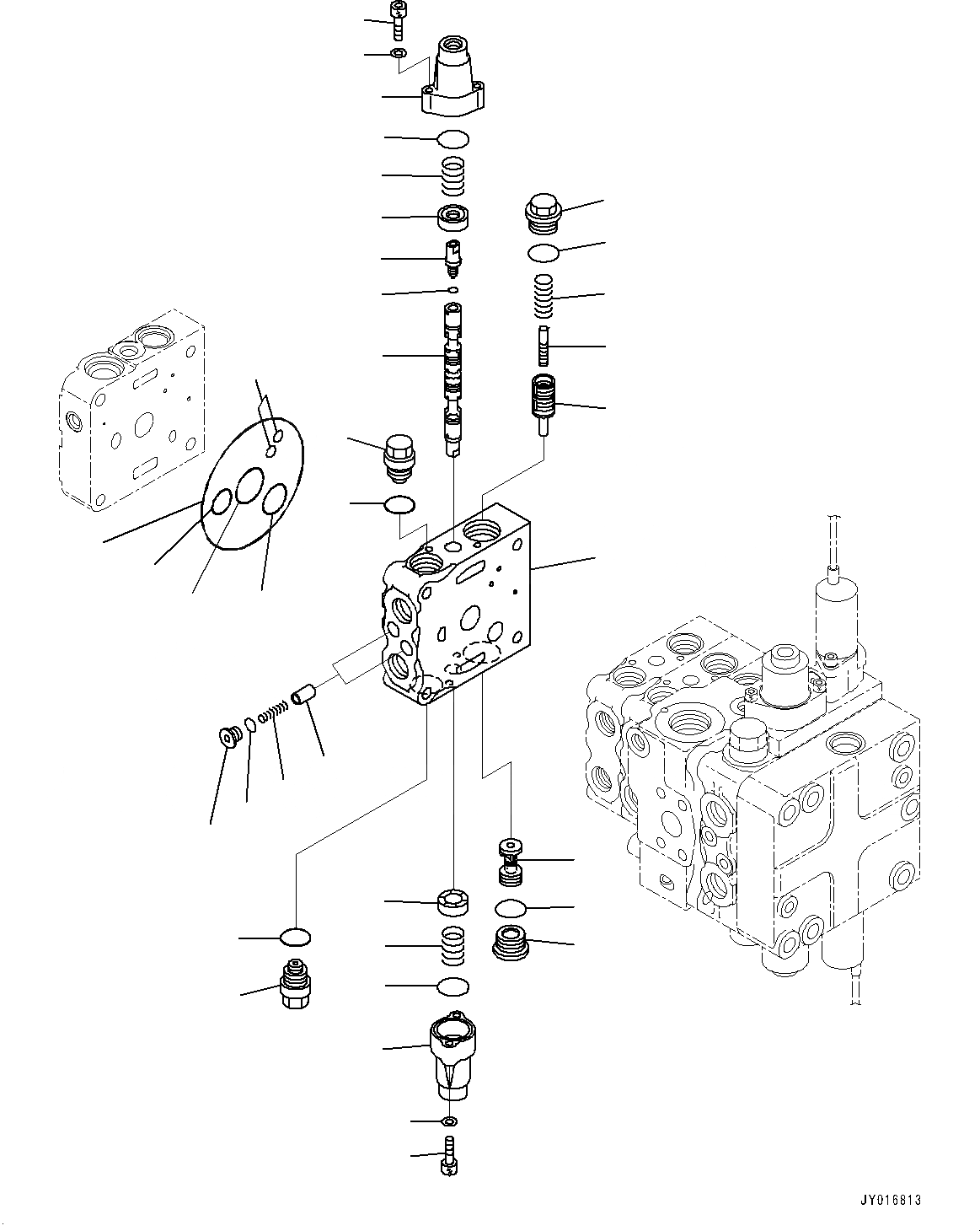 Схема запчастей Komatsu D65PX-17 - КРЫЛО, УПРАВЛЯЮЩ. КЛАПАН, 4-Х СЕКЦИОНН. (/) (№-) КРЫЛО, ЗАДН. -НАВЕСН. ОБОРУД, АККУМУЛЯТОР, PPC ТРУБЫ