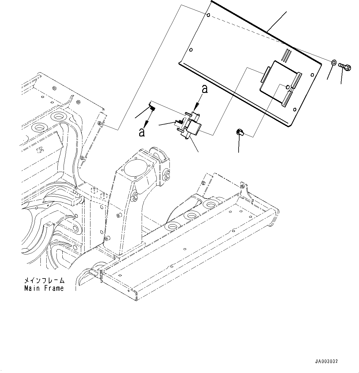 Схема запчастей Komatsu D65PX-17 - ЗАДН. КРЫШКА (№-) ЗАДН. КРЫШКА, УСИЛ.ENED ТИП