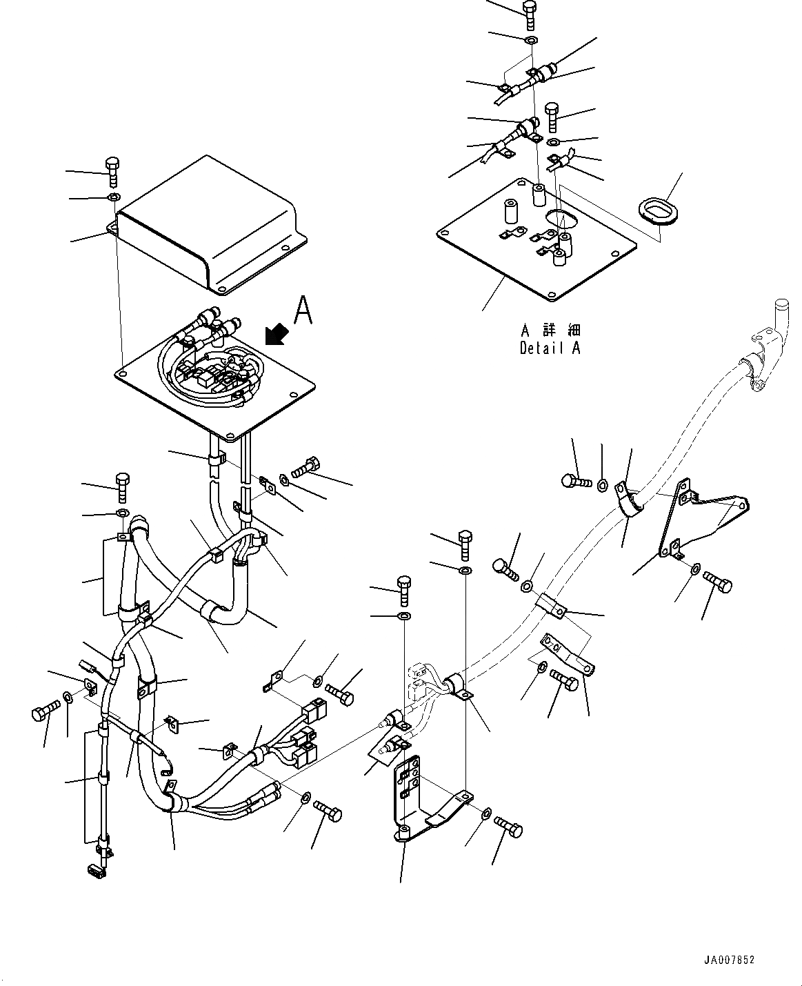 Схема запчастей Komatsu D65EX-17 - ЭЛЕКТРИЧ. ПРОВОДКА, ПРОВОДКА (/) (№-) ЭЛЕКТРИЧ. ПРОВОДКА, С D MACHINE УПРАВЛ-Е ЗАГЛУШКА И PLAY