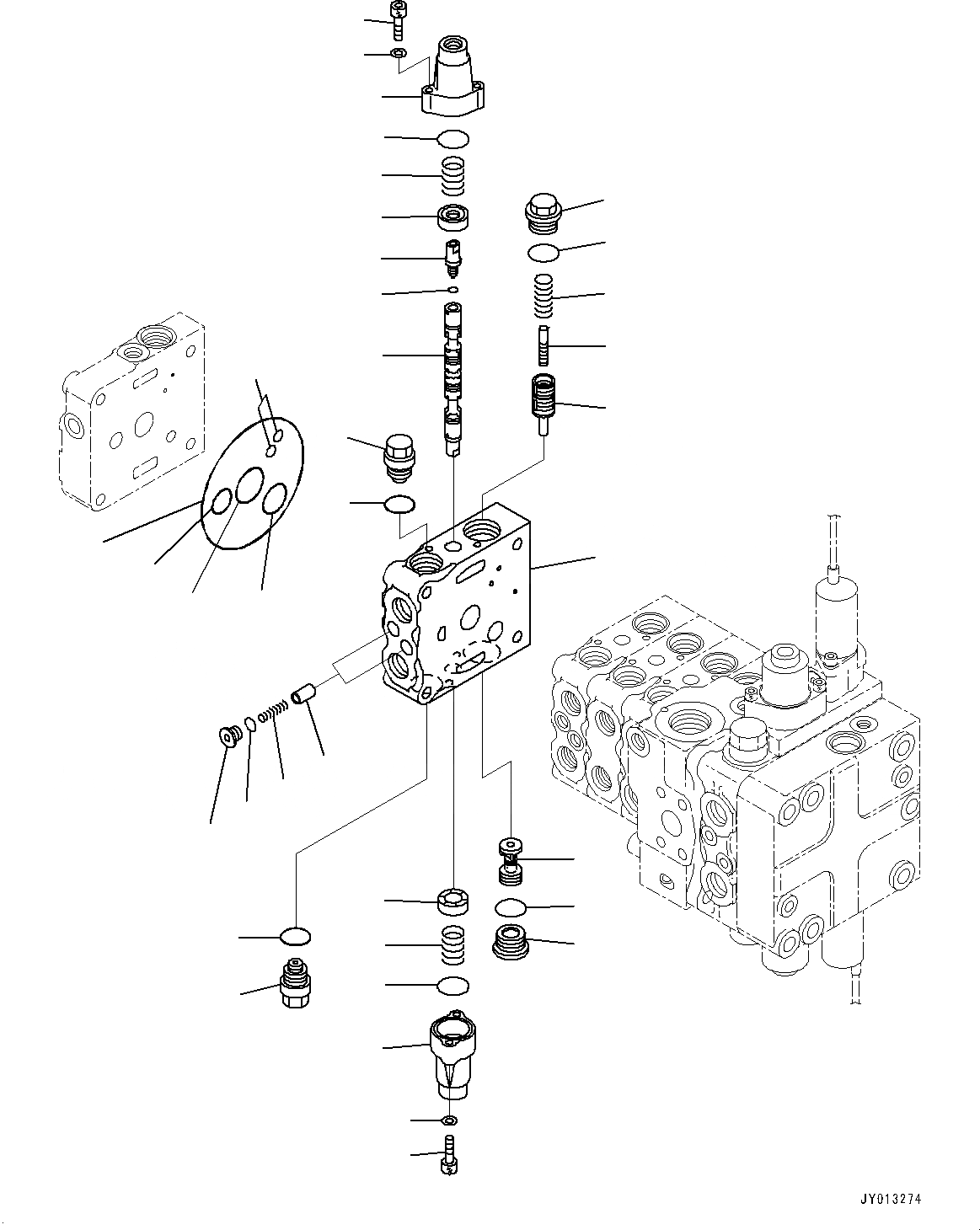 Схема запчастей Komatsu D65EX-17 - КРЫЛО, УПРАВЛЯЮЩ. КЛАПАН, 5-СЕКЦИОНН. (7/) (№-) КРЫЛО, PROVISION ДЛЯ ЛЕБЕДКА