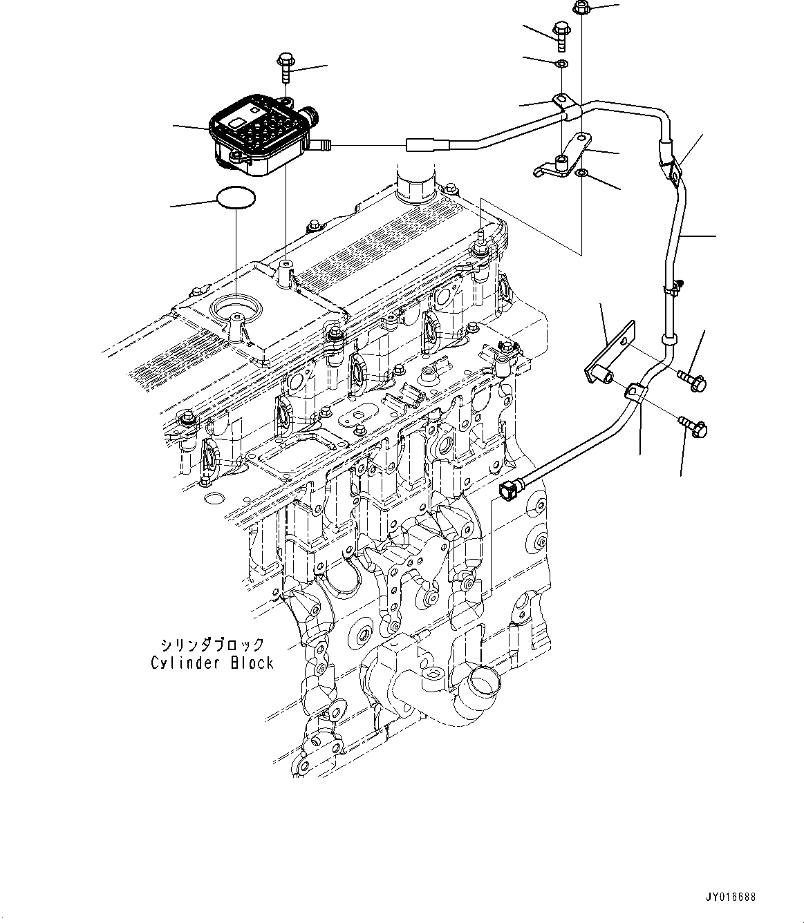 Схема запчастей Komatsu SAA6D114E-5B - САПУН (№9-) САПУН