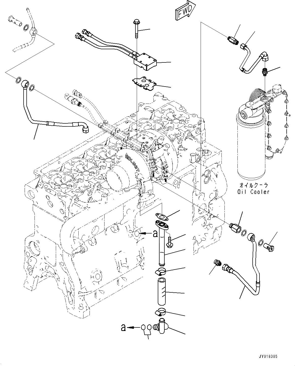 Схема запчастей Komatsu SAA6D114E-5B - KOMATSU РЕГУЛИР. GEOMETRY ТУРБОНАГНЕТАТЕЛЬ (KVGT) МАСЛОПРОВОДЯЩАЯ ЛИНИЯ (№9-) KOMATSU РЕГУЛИР. GEOMETRY ТУРБОНАГНЕТАТЕЛЬ (KVGT) МАСЛОПРОВОДЯЩАЯ ЛИНИЯ