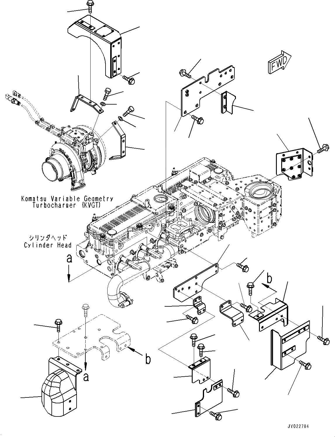 Схема запчастей Komatsu SAA6D114E-5B - ТЕРМОЗАЩИТА, (/) (№97-) ТЕРМОЗАЩИТА, ДЛЯ LANDFILL СПЕЦ-ЯIFICATION