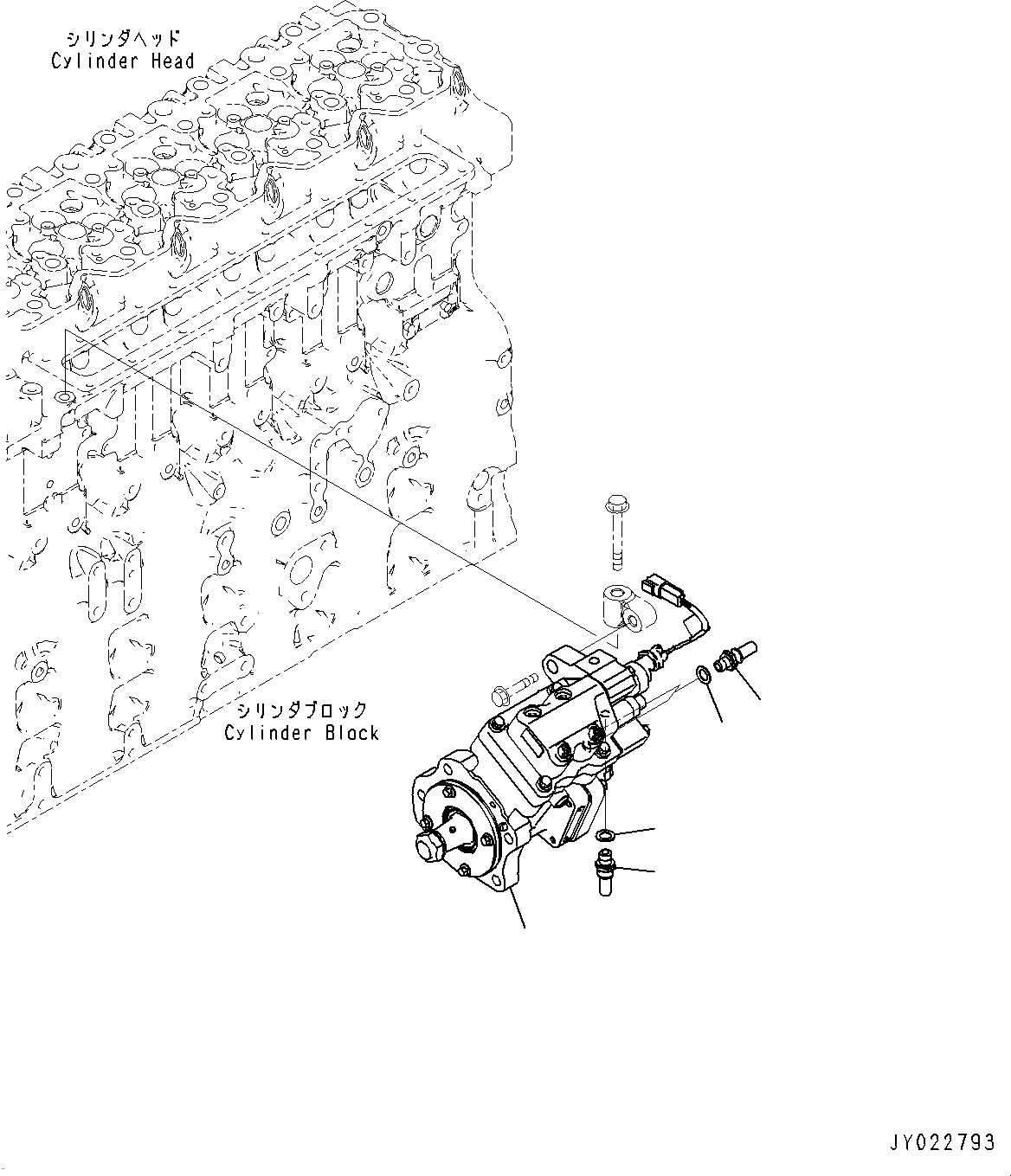 Схема запчастей Komatsu SAA6D114E-5B - ТОПЛИВН. НАСОС (№98-979) ТОПЛИВН. НАСОС