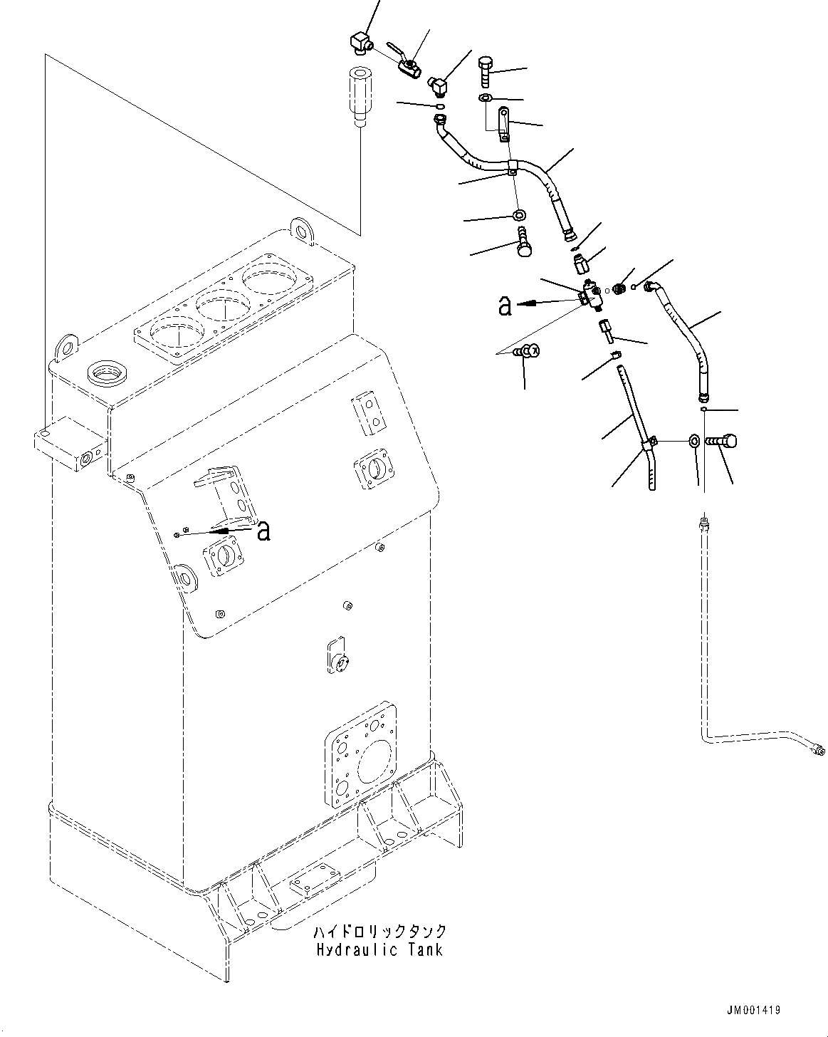 Схема запчастей Komatsu WA900-3E0 - ГИДР. БАК., TRANSDUCER (№9-) ГИДР. БАК.