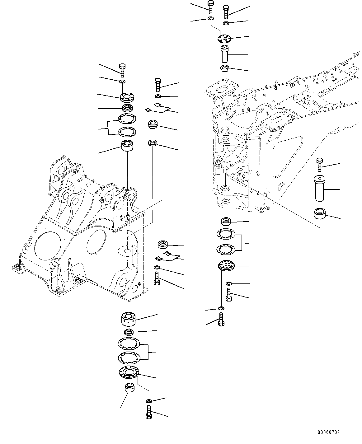 Схема запчастей Komatsu WA900-3E0 - ПАЛЕЦ(№78-) HINGE ПАЛЕЦ