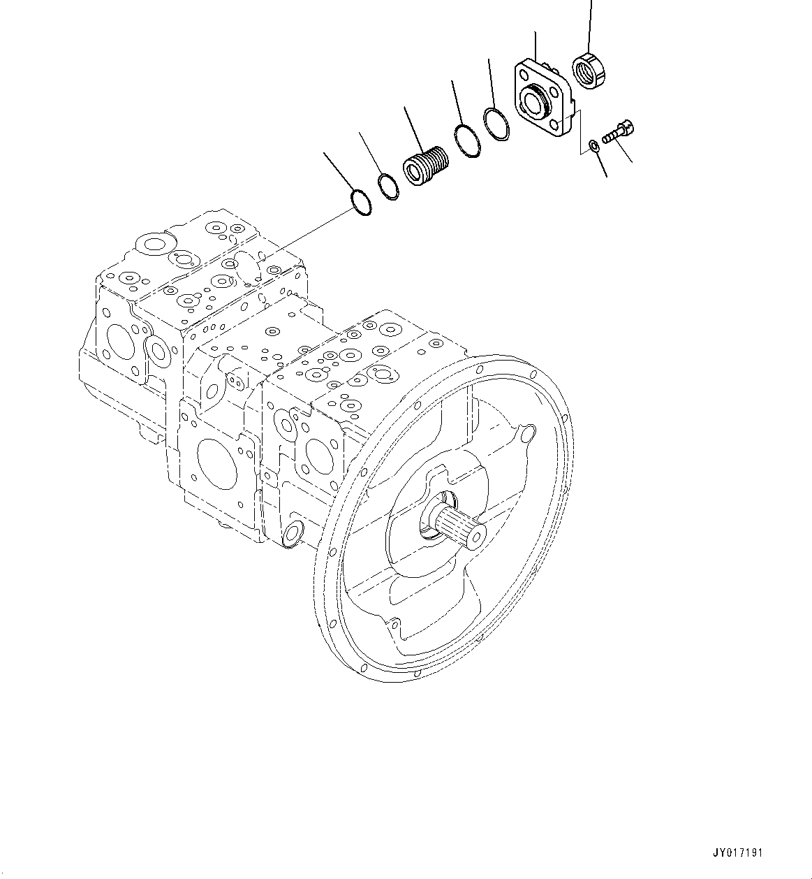 Схема запчастей Komatsu PC490LC-10 - ПОРШЕНЬ НАСОС, ВНУТР. ЧАСТИ (9/7) (№8-) ПОРШЕНЬ НАСОС