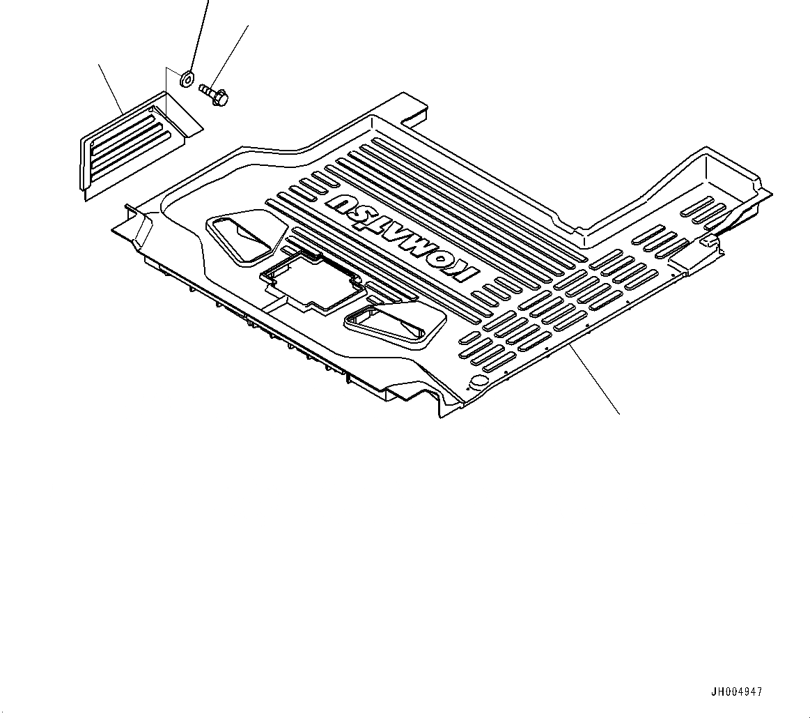 Схема запчастей Komatsu PC490LC-10 - ПОКРЫТИЕ ПОЛА(№8-) ПОЛ МАТЕРИАЛ, С ДОПОЛН. АКТУАТОР ТРУБЫ, АККУМУЛЯТОР