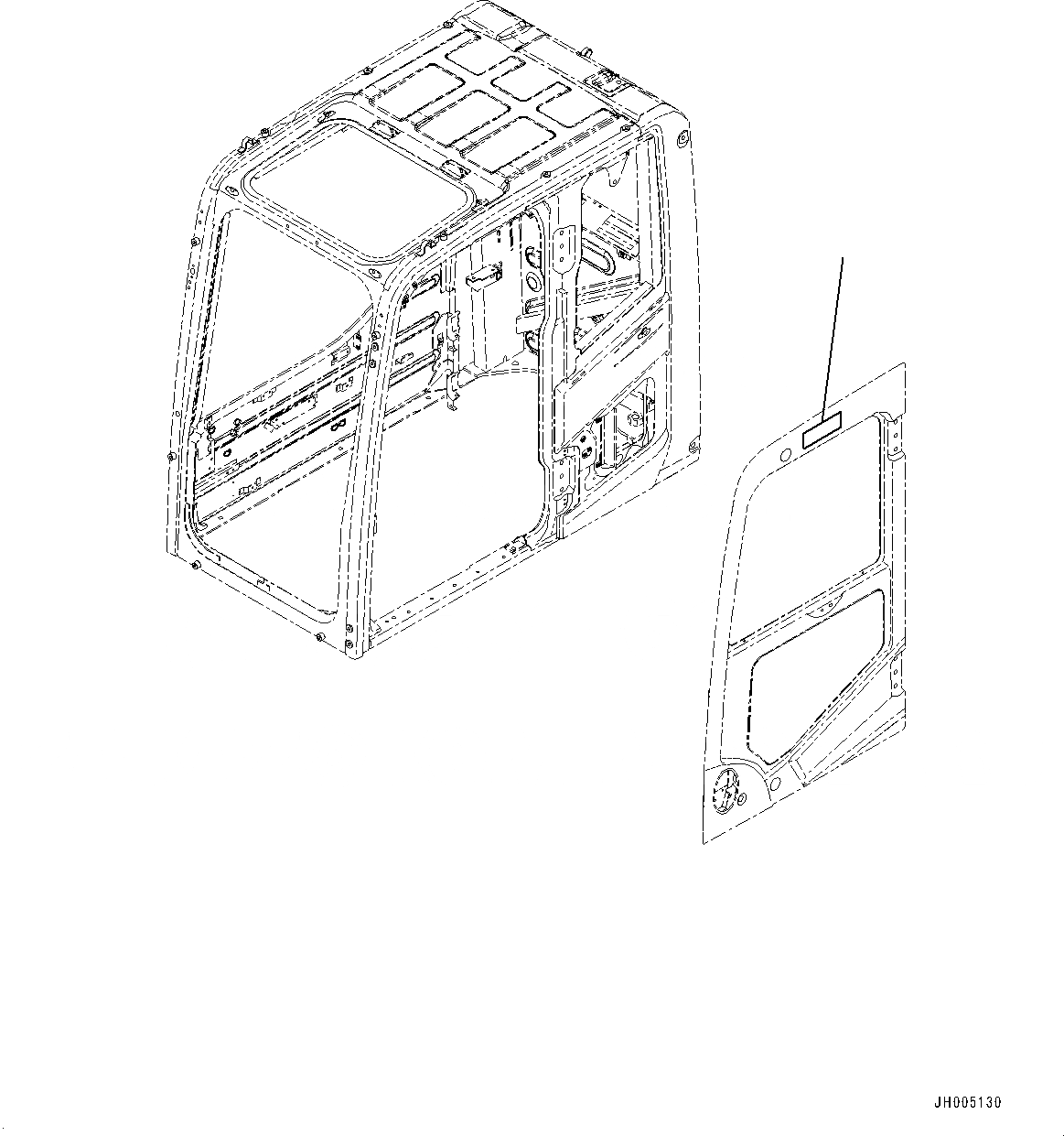 Схема запчастей Komatsu PC490LC-10 - КАБИНА И ОСНОВН. КОНСТРУКЦИЯ ГРУППА, ЛОГОТИП KOMATSU (№8-) КАБИНА И ОСНОВН. КОНСТРУКЦИЯ ГРУППА, С ДОПОЛН. АКТУАТОР ТРУБЫ, АККУМУЛЯТОР, AM-FM STEREO РАДИО, CASSETTE