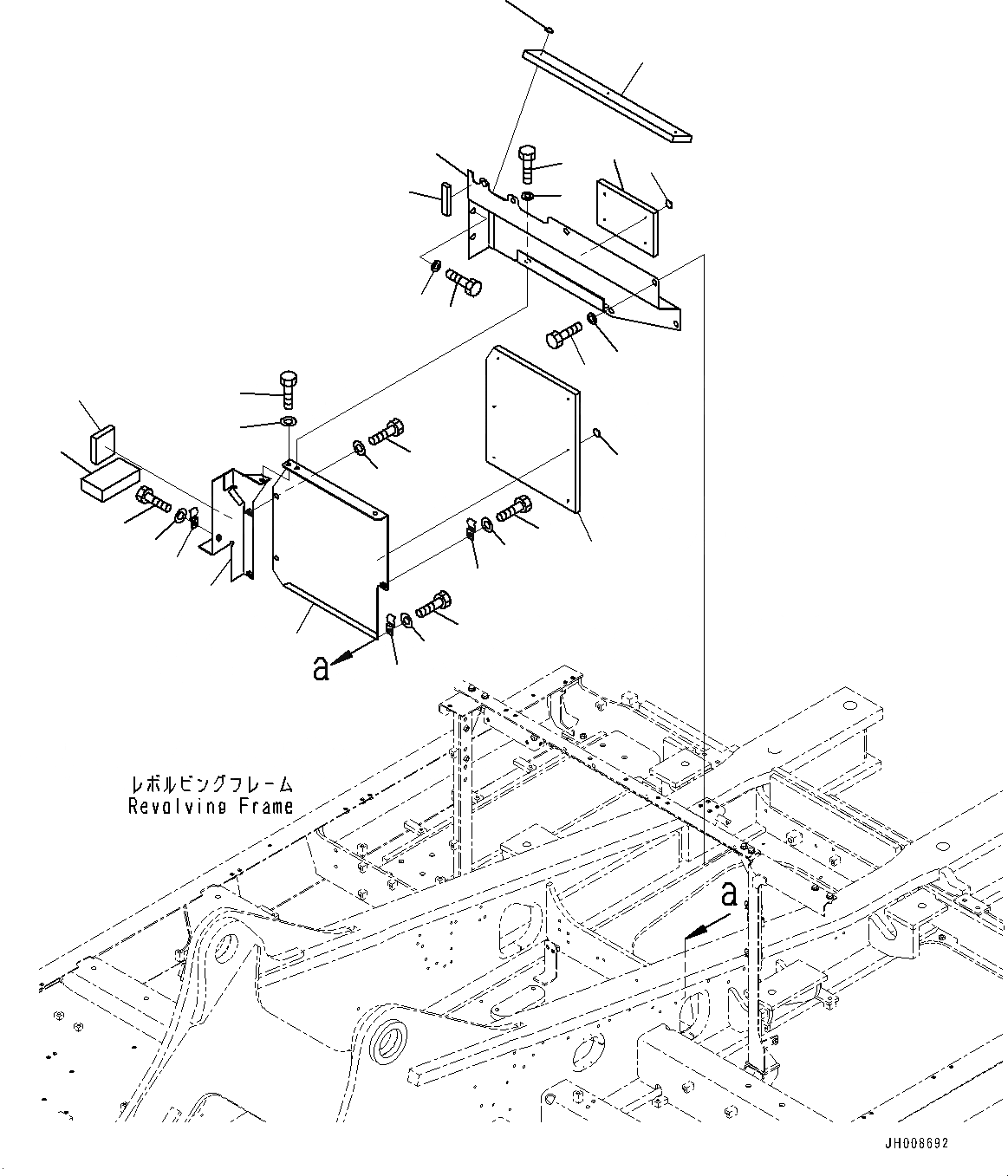 Схема запчастей Komatsu PC490LC-10 - КАБИНА ПЕРЕГОРОДКА., (/) (№8-) КАБИНА ПЕРЕГОРОДКА.