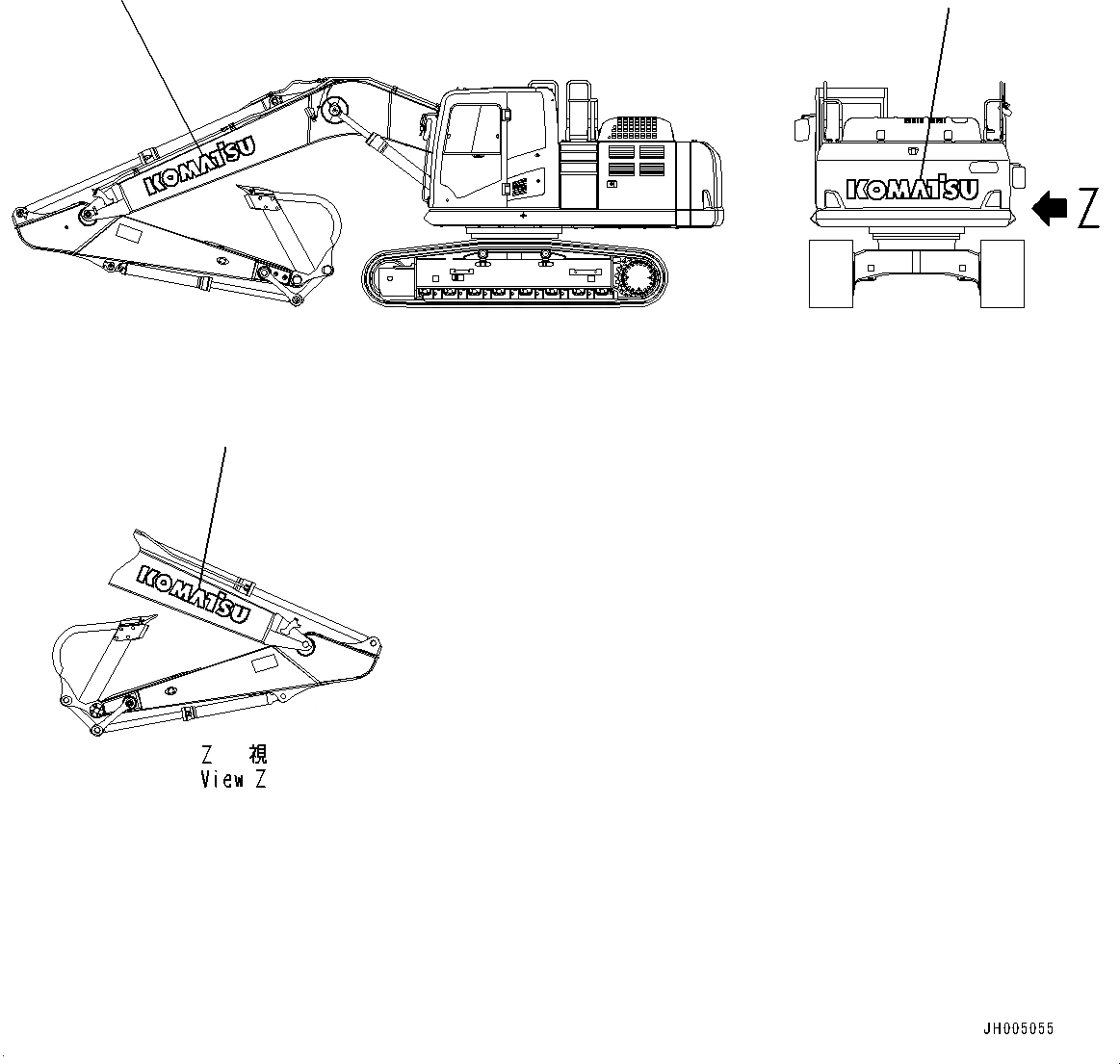 Схема запчастей Komatsu PC490LC-10 - ЛОГОТИП KOMATSU(№8-88) KOMATSU ЛОГОТИП, ДОПОЛН.