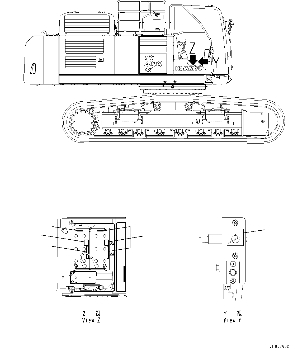 Схема запчастей Komatsu PC490LC-10 - ПРЕДУПРЕЖДАЮЩ. МАРКИРОВКАS, АККУМУЛЯТОР (№8-8) ПРЕДУПРЕЖДАЮЩ. МАРКИРОВКАS, АККУМУЛЯТОР, АНГЛ., KUK, ДЛЯ СТРАН ЕС ARRANGEMENT