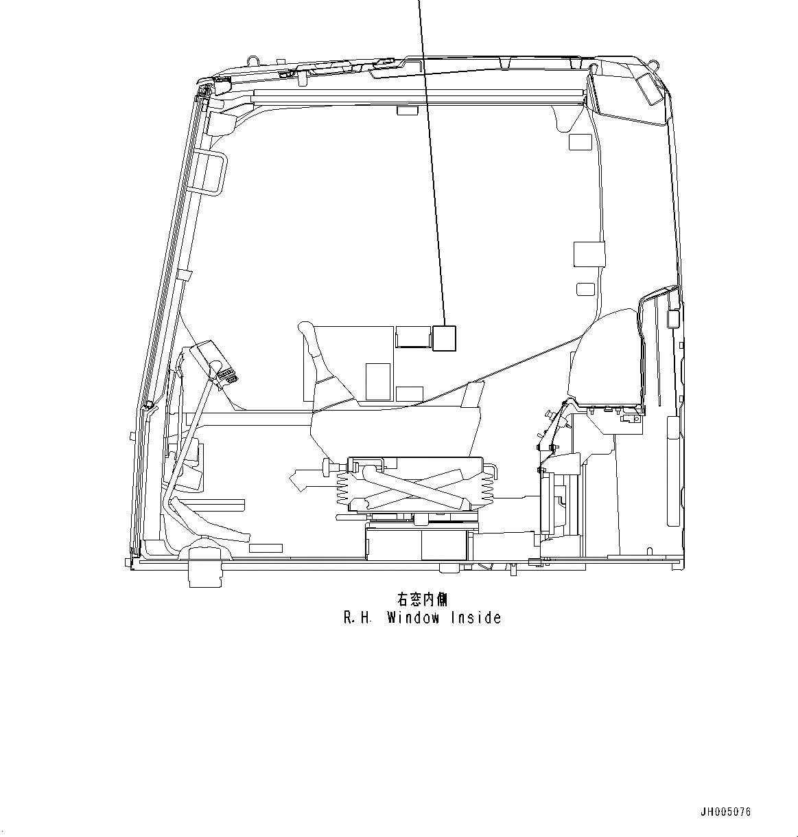 Схема запчастей Komatsu PC490LC-10 - ПРЕДУПРЕЖДАЮЩ. МАРКИРОВКАS, BACKWARD (№8-) ПРЕДУПРЕЖДАЮЩ. МАРКИРОВКАS, BACKWARD, АНГЛ., KUK, С ЗАДН.VIEW CAMERA, SET