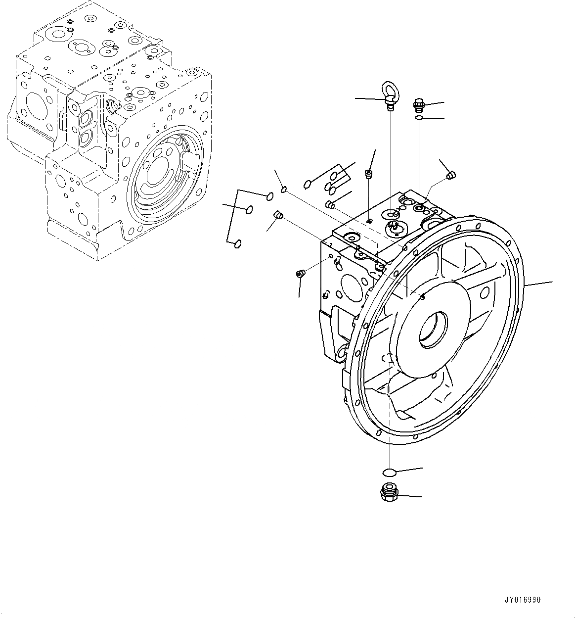 Схема запчастей Komatsu PC240LC-10 - ПОРШЕНЬ НАСОС, ВНУТР. ЧАСТИ (/) (№9-) ПОРШЕНЬ НАСОС