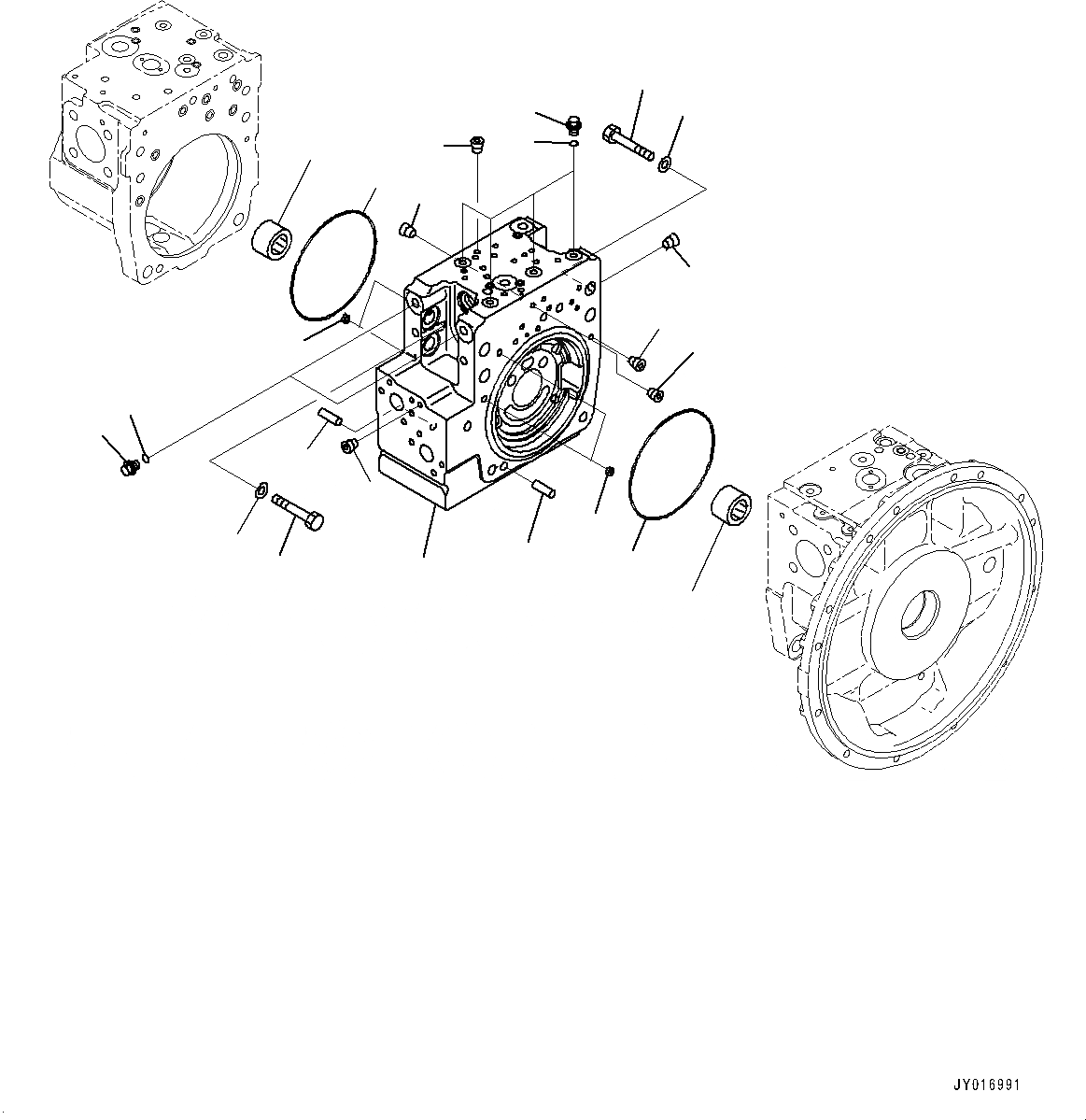 Схема запчастей Komatsu PC240LC-10 - ПОРШЕНЬ НАСОС, ВНУТР. ЧАСТИ (/) (№9-) ПОРШЕНЬ НАСОС