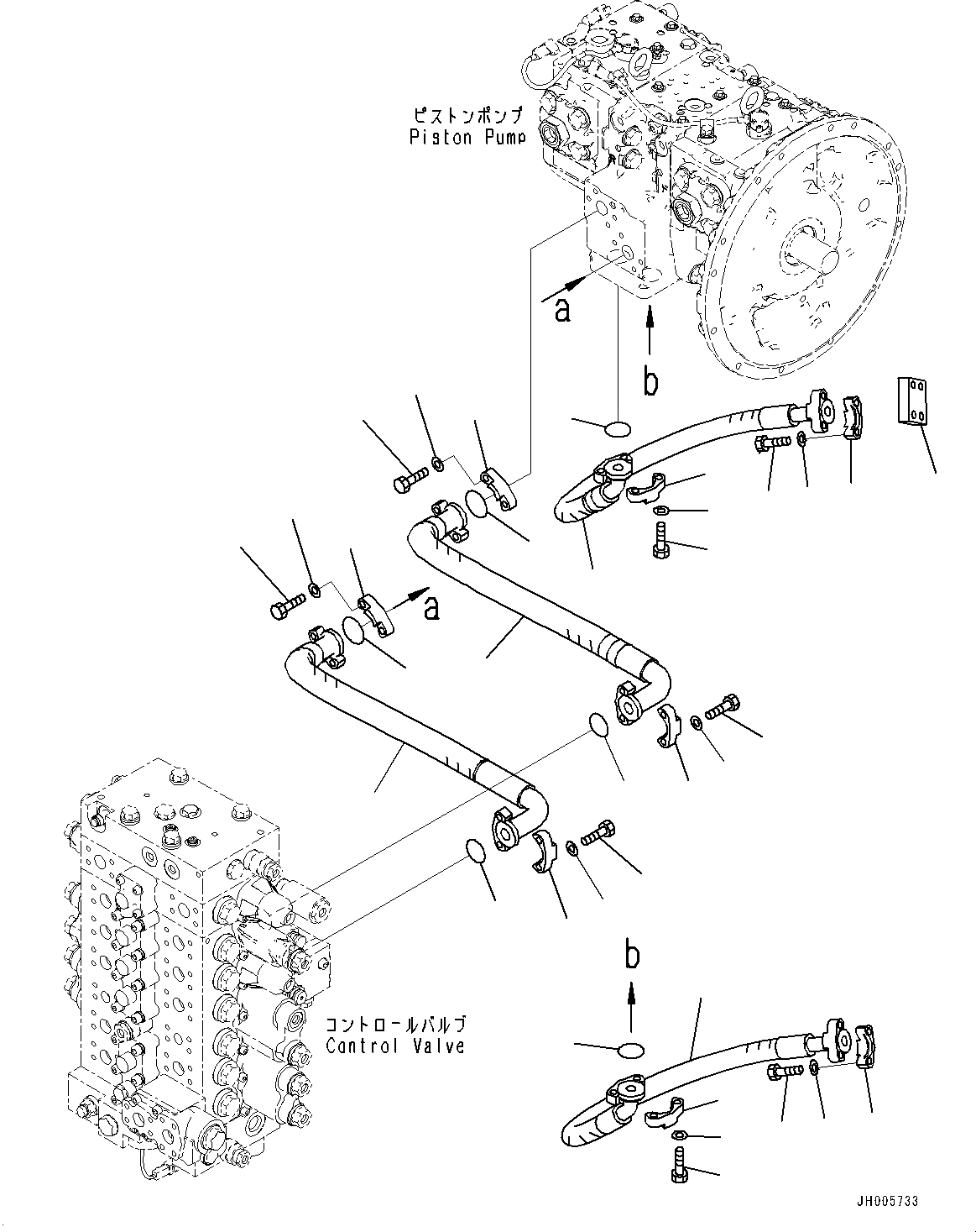 Схема запчастей Komatsu PC240LC-10 - ПОДАЮЩ. ТРУБЫ (№9-) ПОДАЮЩ. ТРУБЫ