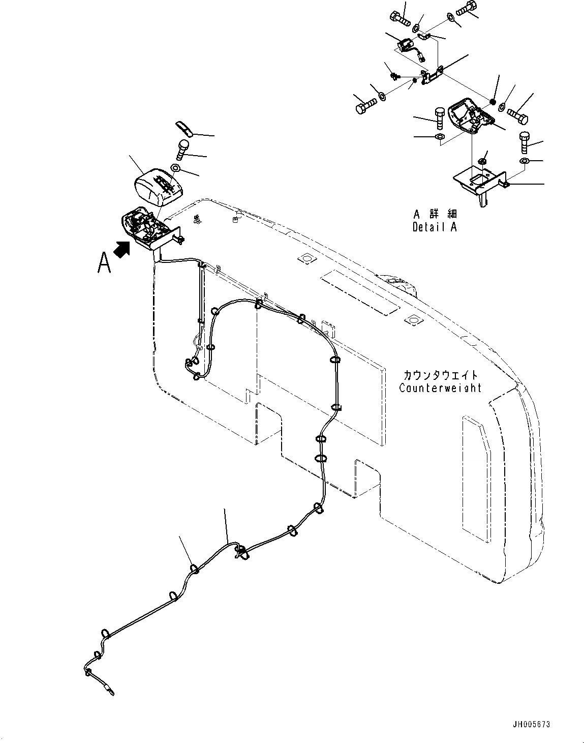 Схема запчастей Komatsu PC290LC-10 - ЗАДН.VIEW CAMERA, (/) (№-) ЗАДН.VIEW CAMERA, -CAMERA