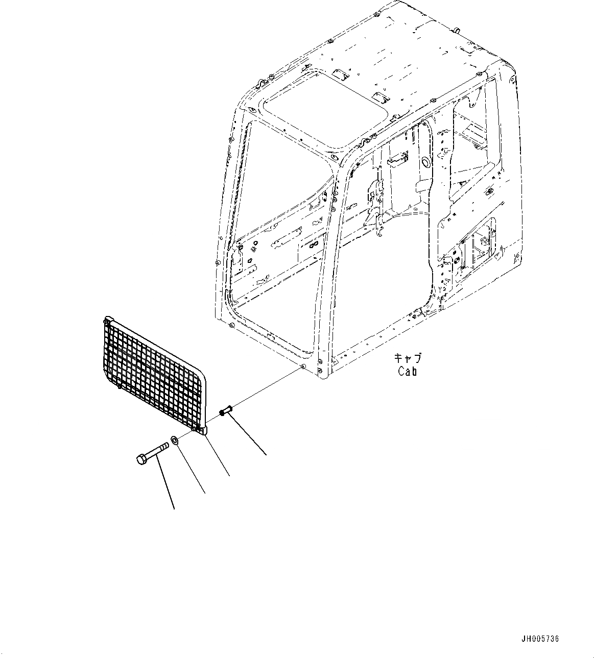 Схема запчастей Komatsu PC290LC-10 - ФРОНТАЛЬНАЯ ЗАЩИТА (№-) ФРОНТАЛЬНАЯ ЗАЩИТА, HALF ЧАСТИ КОРПУСА