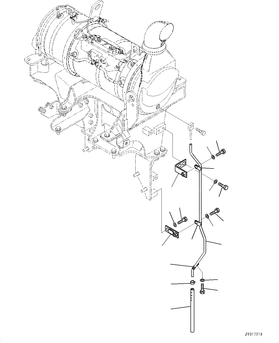 Схема запчастей Komatsu SAA6D107E-2B - KOMATSU DIESEL ЧАСТЬICULATE ФИЛЬТР. (KDPF), ДРЕНАЖН. ТРУБЫ (№-) KOMATSU DIESEL ЧАСТЬICULATE ФИЛЬТР. (KDPF)