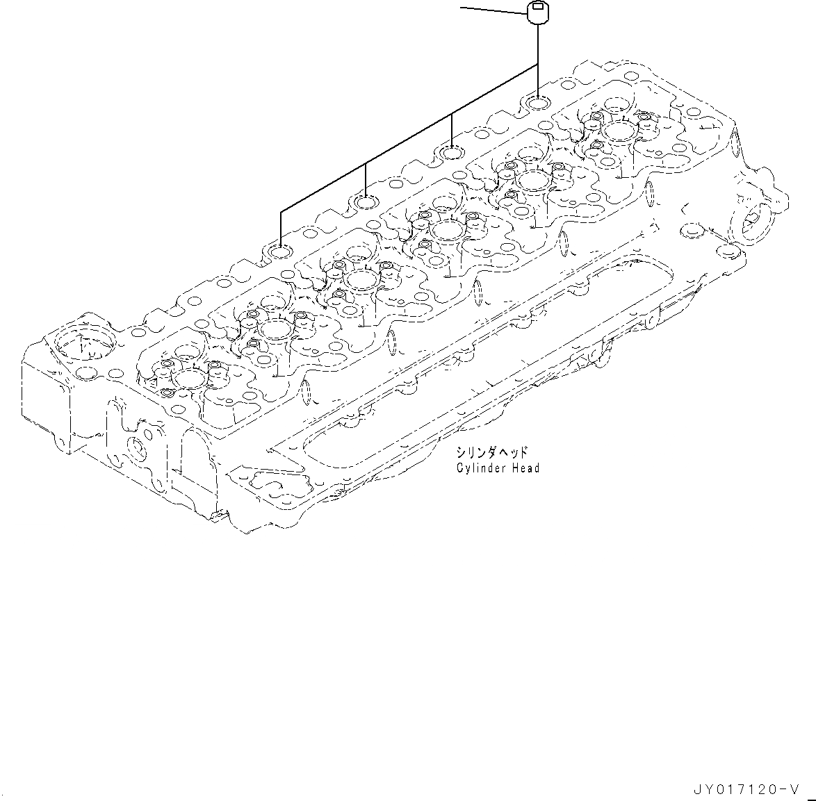 Схема запчастей Komatsu SAA6D107E-2B - КАБИНА ОБОГРЕВАТЕЛЬ. ЗАГЛУШКА (№-) КАБИНА ОБОГРЕВАТЕЛЬ. ЗАГЛУШКА