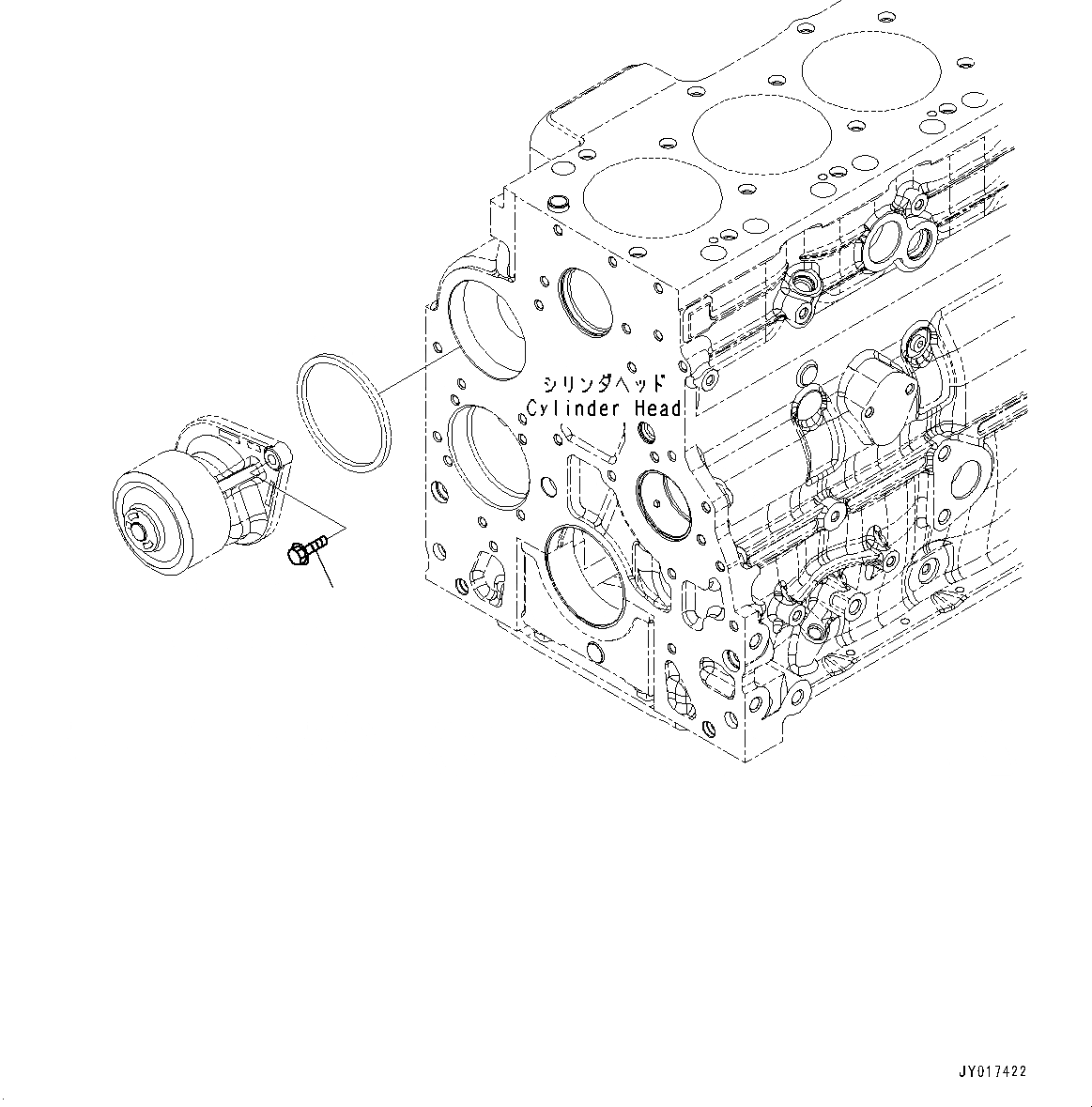 Схема запчастей Komatsu SAA6D107E-2B - ВОДЯНАЯ ПОМПА КРЕПЛЕНИЕ, СДВОЕНН., КРЕПЛЕНИЕ БОЛТ (№-) ВОДЯНАЯ ПОМПА КРЕПЛЕНИЕ