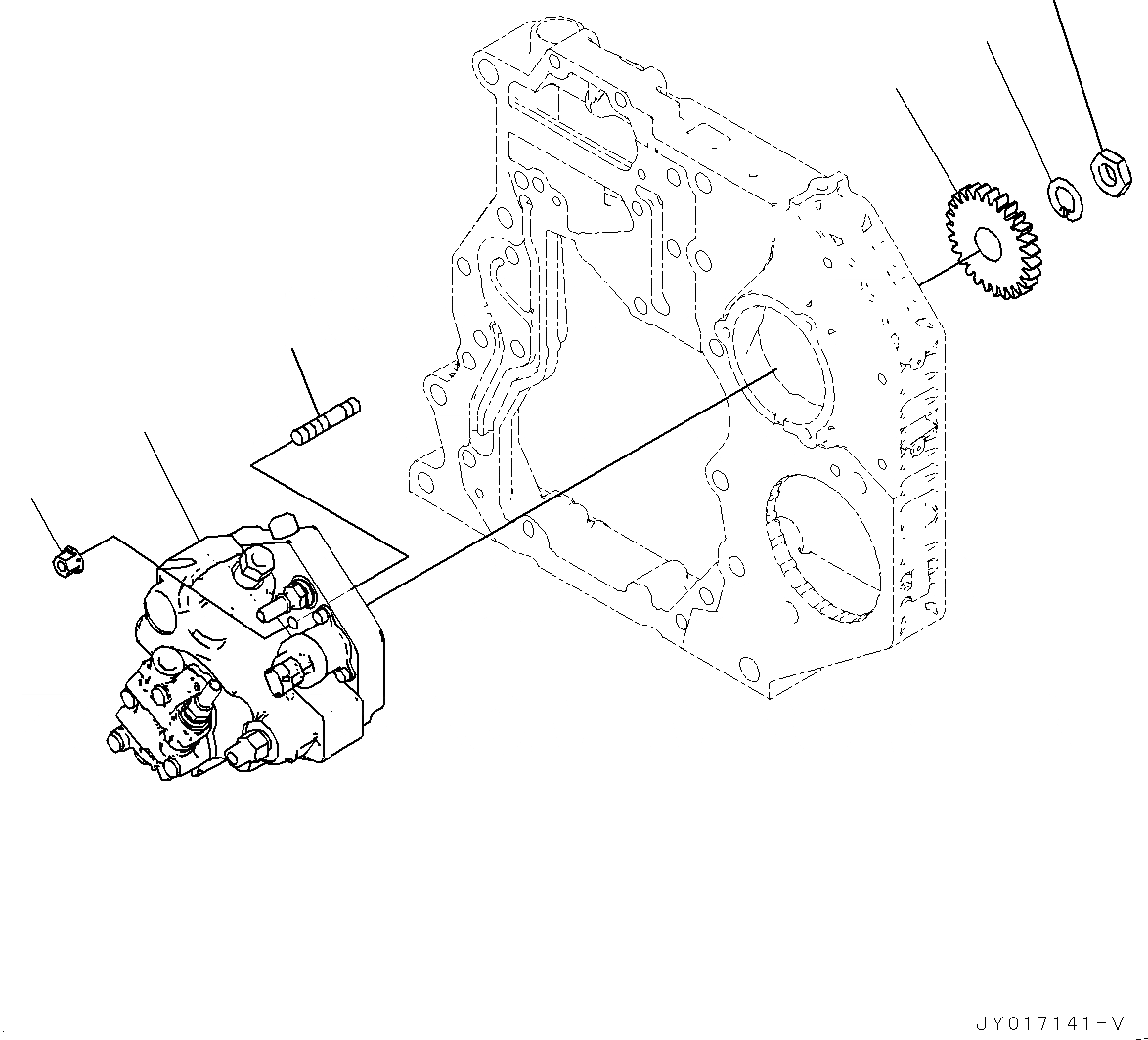 Схема запчастей Komatsu SAA6D107E-2B - ТОПЛ. НАСОС ТОПЛ. НАСОС