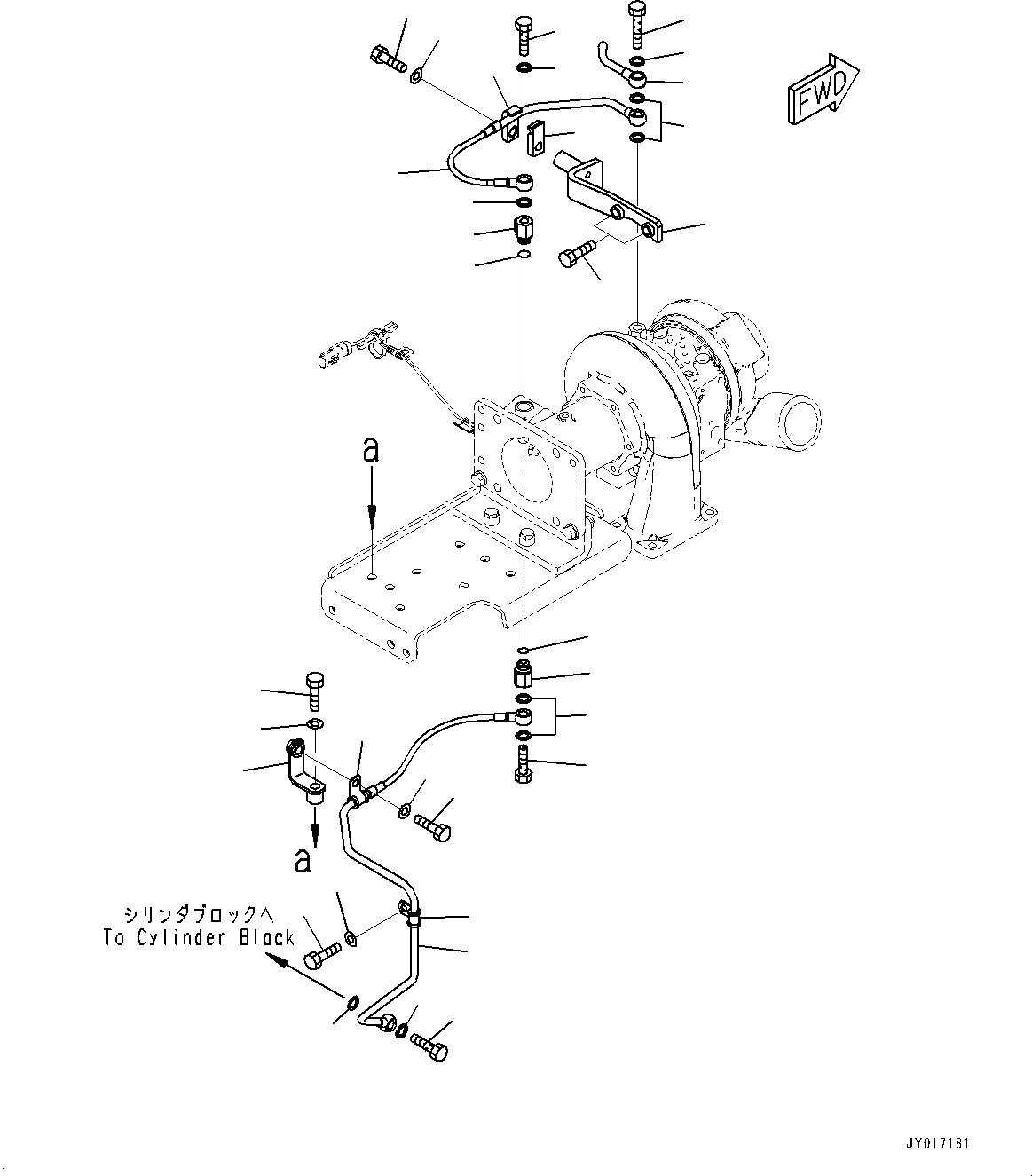 Схема запчастей Komatsu SAA6D125E-6A - KOMATSU РЕГУЛИР. GEOMETRY ТУРБОНАГНЕТАТЕЛЬ (KVGT), ВОДН. PIPE (№7-) KOMATSU РЕГУЛИР. GEOMETRY ТУРБОНАГНЕТАТЕЛЬ (KVGT)