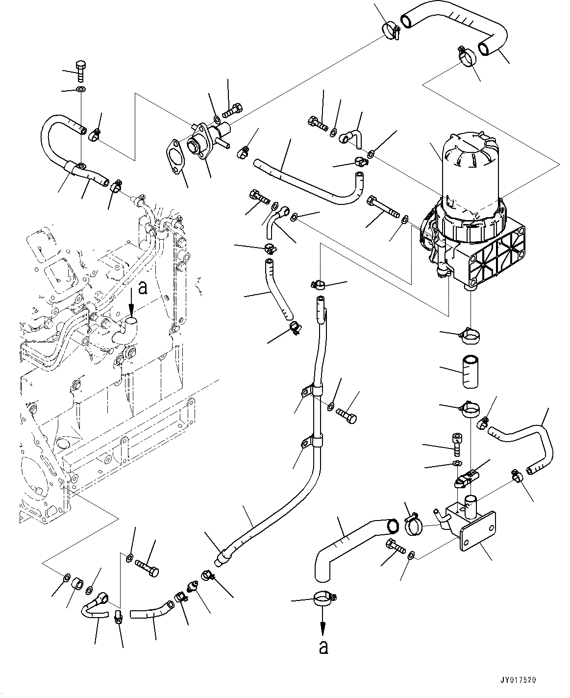 Схема запчастей Komatsu SAA6D125E-6A - ЗАКРЫТ.D CRANKКОРПУС ВЕНТИЛЯТОРILATION(CCV), (№7-) ЗАКРЫТ.D CRANKКОРПУС ВЕНТИЛЯТОРILATION(CCV)