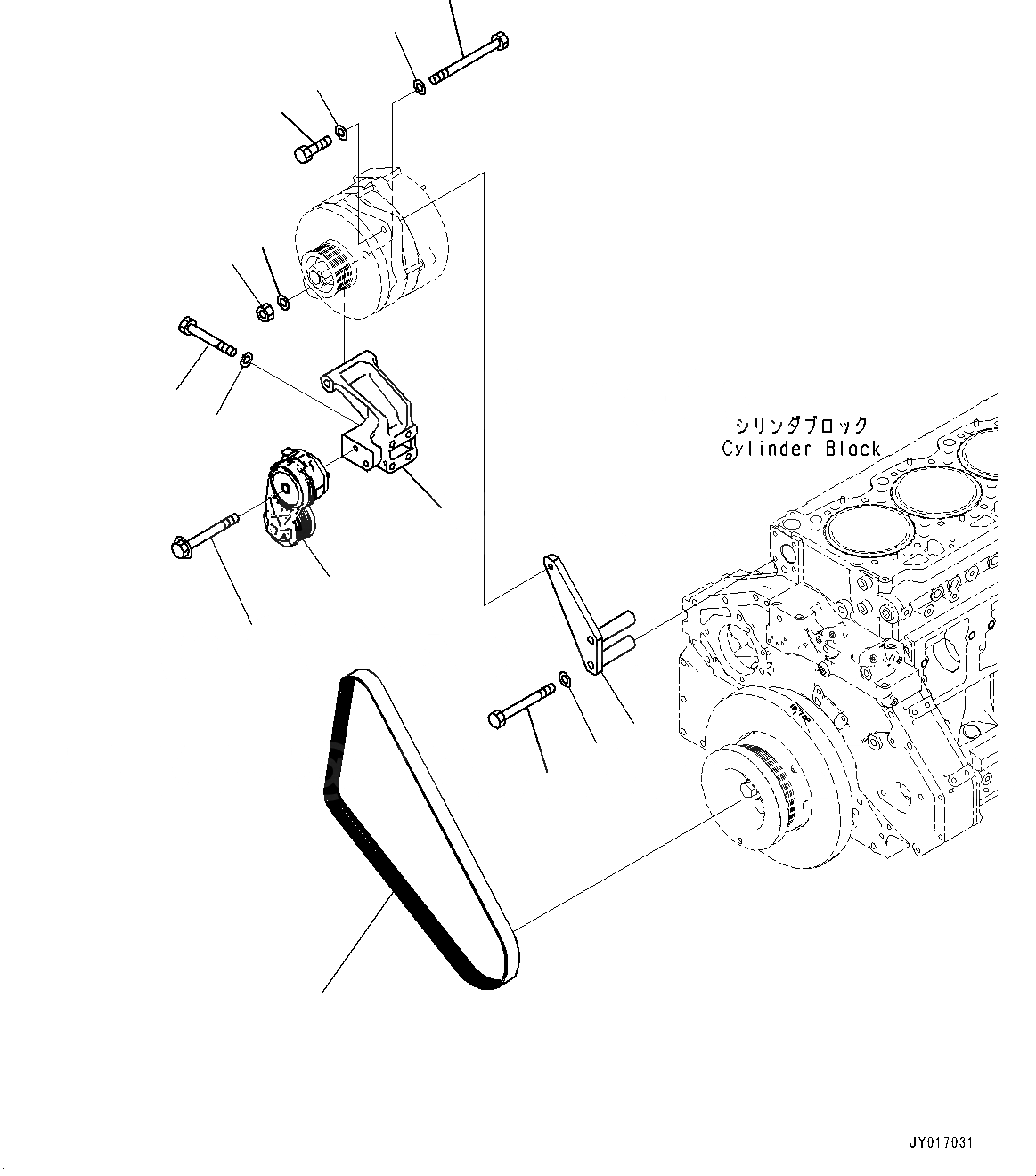 Схема запчастей Komatsu SAA6D125E-6B - ГЕНЕРАТОР, 9AMP, КОМПОНЕНТЫ (№7-) ГЕНЕРАТОР, 9AMP