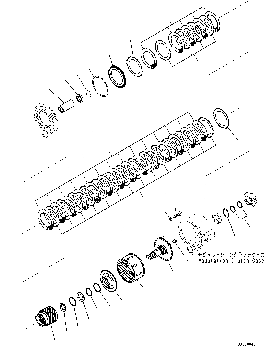 Схема запчастей Komatsu WA1200-6 - ГИДРОТРАНСФОРМАТОР И ТРАНСМИССИЯ, MODULATION МУФТА (№-) ГИДРОТРАНСФОРМАТОР И ТРАНСМИССИЯ