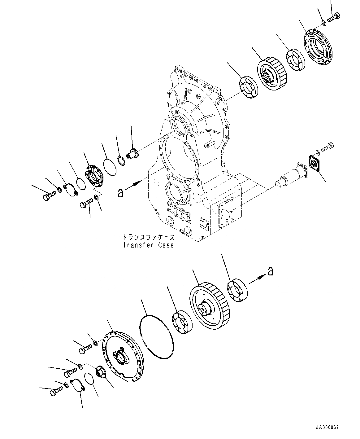 Схема запчастей Komatsu WA1200-6 - ГИДРОТРАНСФОРМАТОР И ТРАНСМИССИЯ, ПЕРЕДАЧА ПРИВОД (№-) ГИДРОТРАНСФОРМАТОР И ТРАНСМИССИЯ