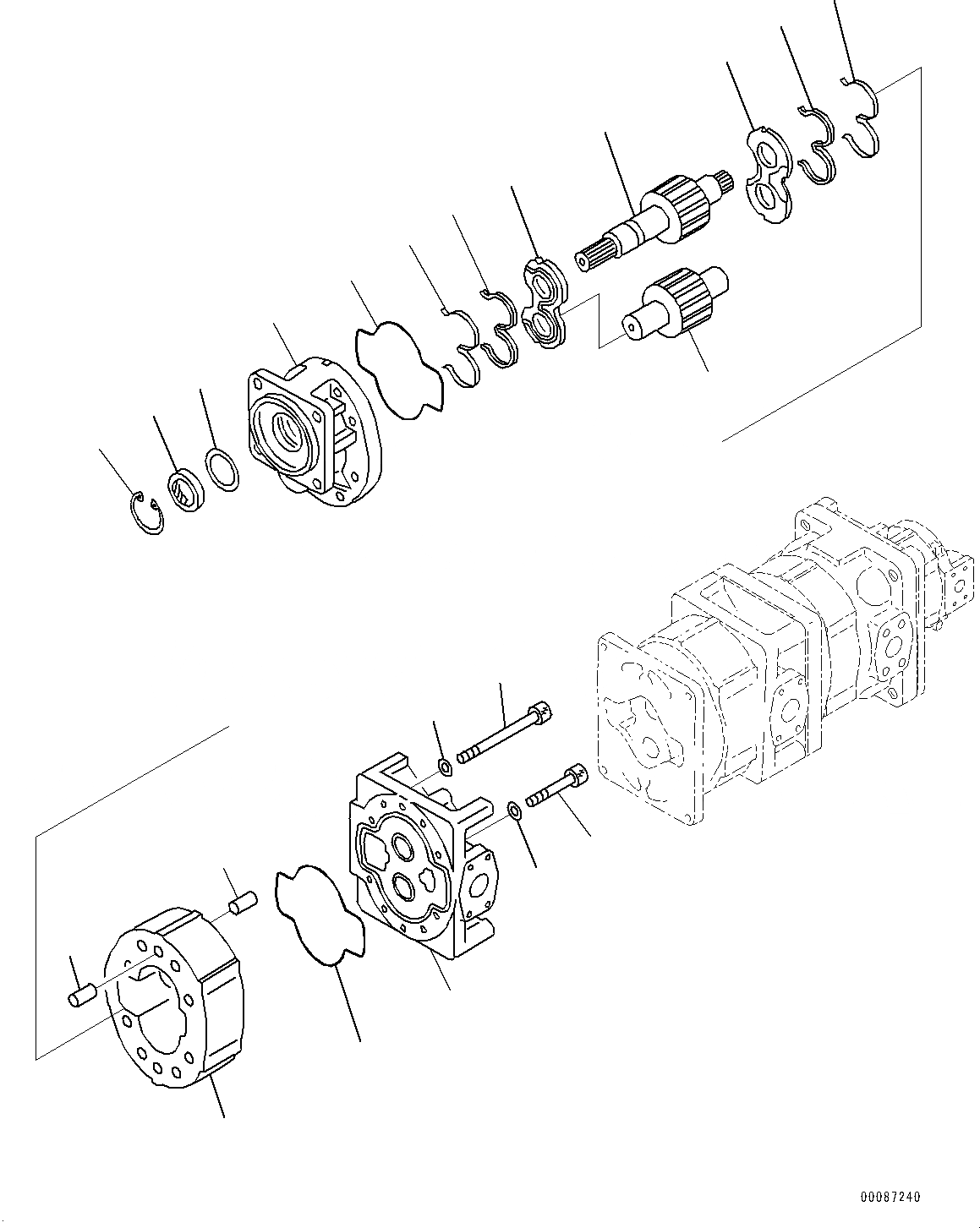 Схема запчастей Komatsu WA1200-6 - ГИДРОТРАНСФОРМАТОР И ТРАНСМИССИЯ МАСЛОПРОВОДЯЩАЯ ЛИНИЯ, СИЛОВАЯ ПЕРЕДАЧА НАСОС (/) (№-) ГИДРОТРАНСФОРМАТОР И ТРАНСМИССИЯ МАСЛОПРОВОДЯЩАЯ ЛИНИЯ, БЕЗ SERVICE ЦЕНТР.