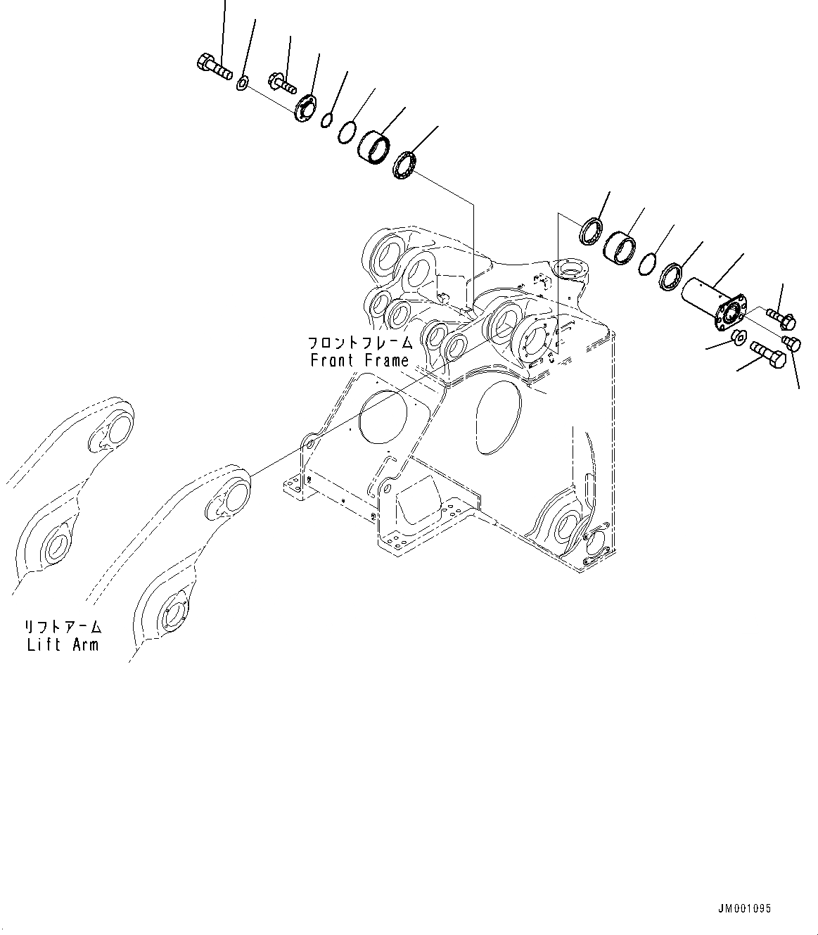 Схема запчастей Komatsu WA1200-6 - СТРЕЛА И BELL CRANK, РАМА - РУКОЯТЬ КРЕПЛЕНИЕ (№-) СТРЕЛА И BELL CRANK, РУКОЯТЬ