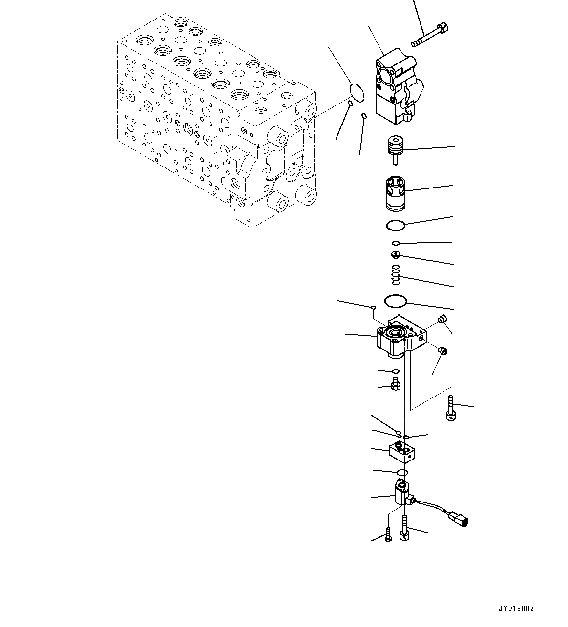Схема запчастей Komatsu PC360LC-10 - УПРАВЛЯЮЩ. КЛАПАН, 8-СЕКЦИОНН. (8/) (№7-) УПРАВЛЯЮЩ. КЛАПАН, С -СЕРВИСНЫЙ КЛАПАН
