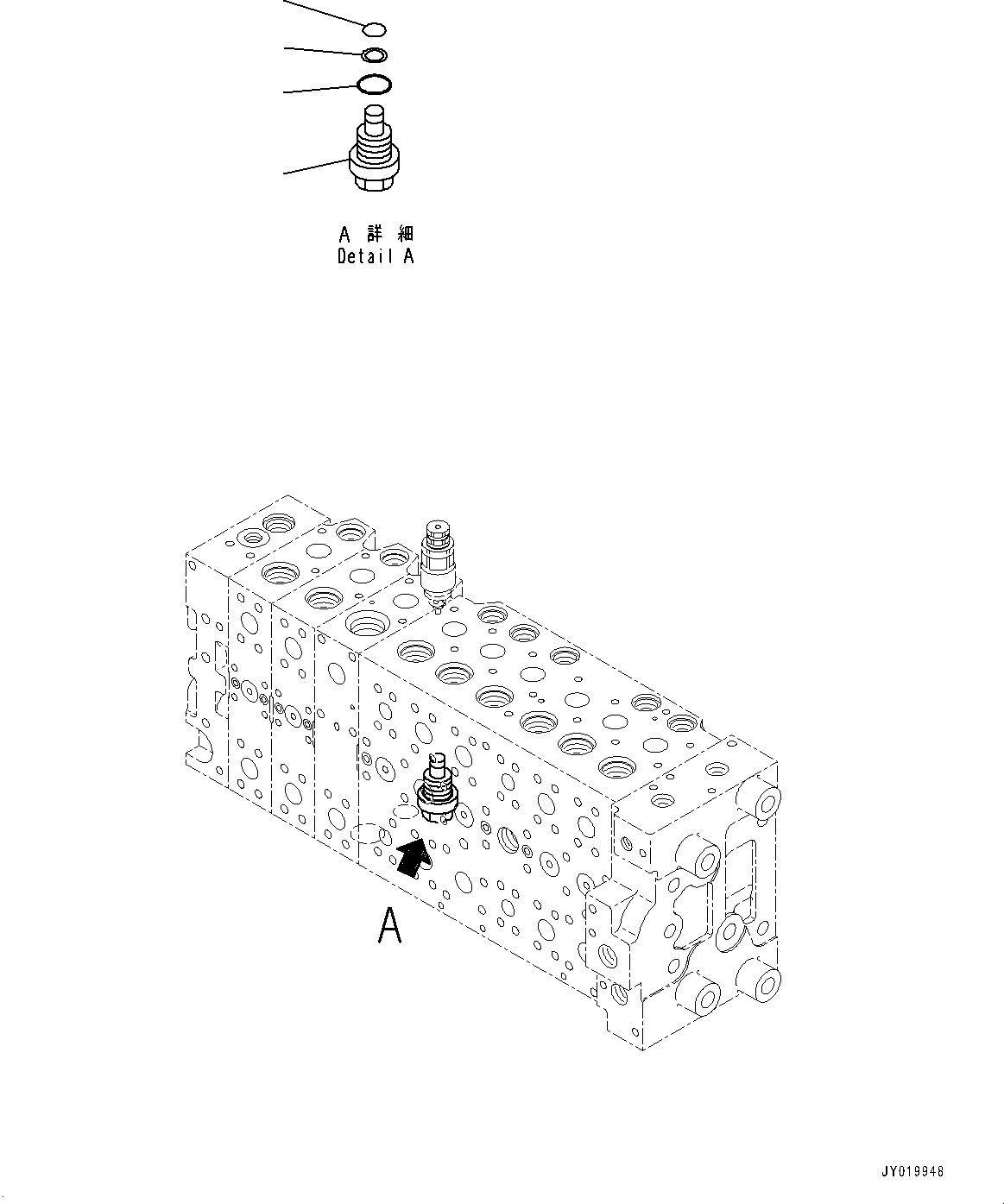 Схема запчастей Komatsu PC360LC-10 - УПРАВЛЯЮЩ. КЛАПАН, 9-СЕКЦИОНН. (7/) (№7-) УПРАВЛЯЮЩ. КЛАПАН, С -ДОПОЛН. АКТУАТОР ТРУБЫ, АККУМУЛЯТОР, СТРЕЛА И РУКОЯТЬ ANTI-DROP КЛАПАН